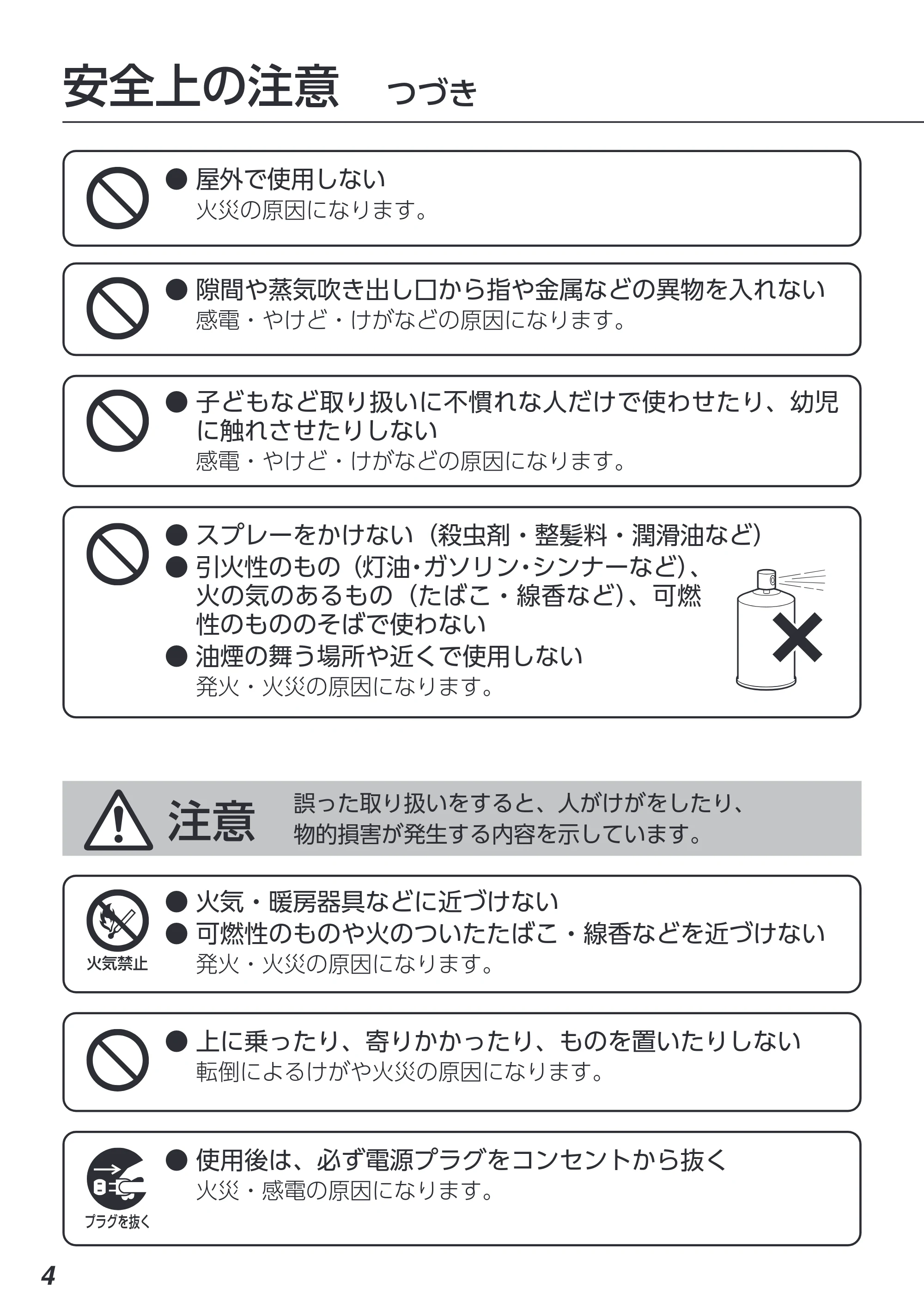 アイリスオーヤマ AHM-HU55A 取扱説明書 — 原本ページ — 4ページ