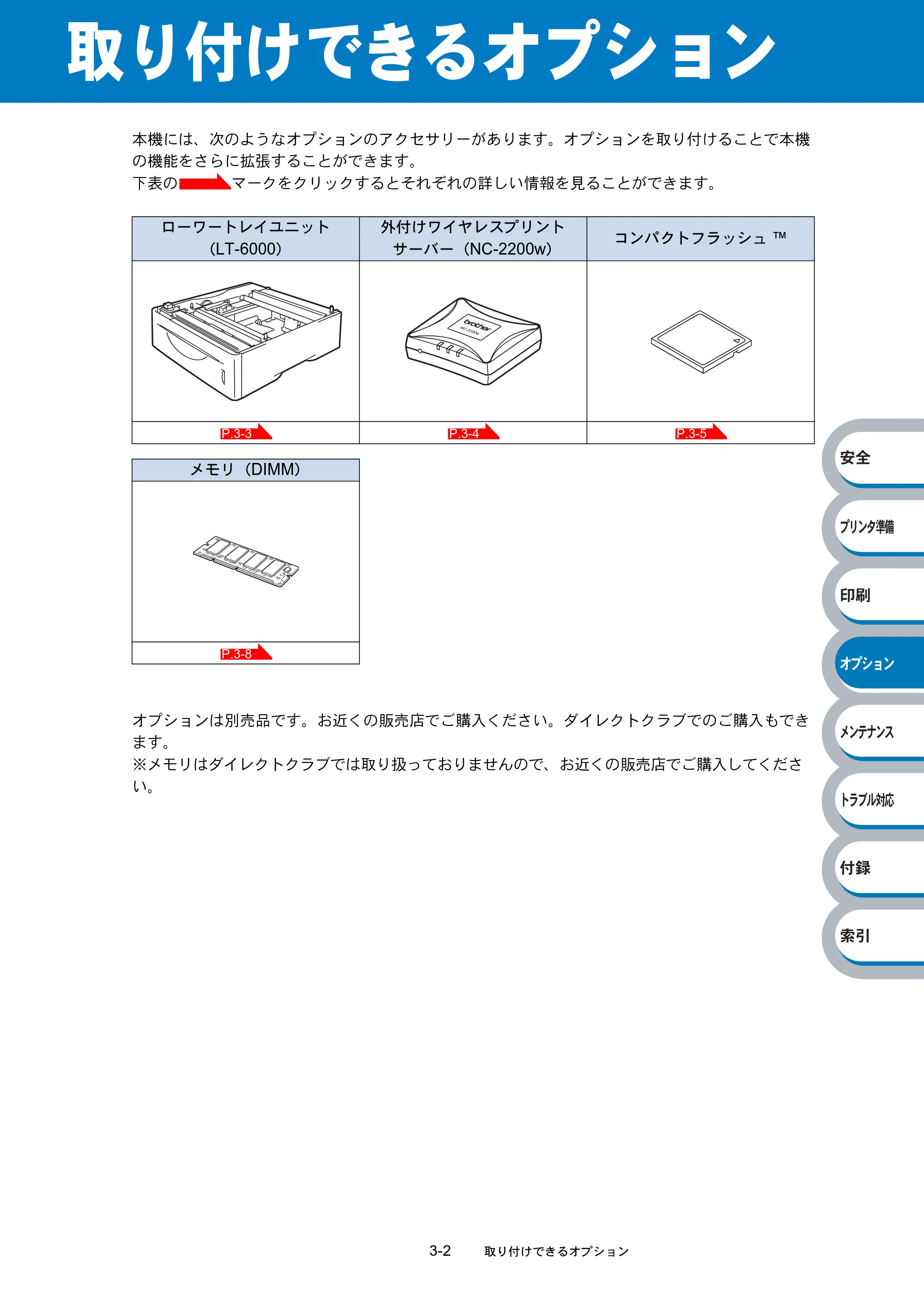 ブラザー HL-6050DN 取扱説明書（本体） — 取り付けできるオプション — 原本ページ — 143ページ