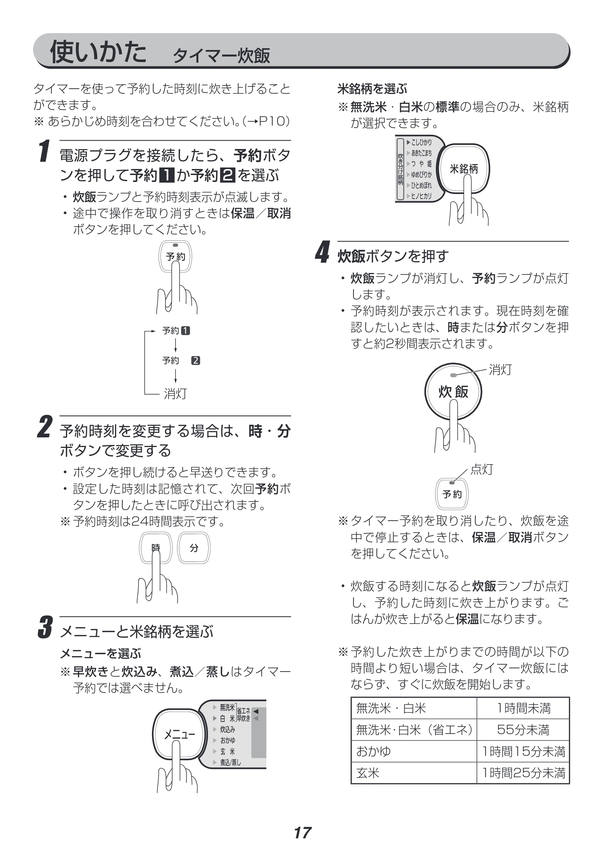 アイリスオーヤマ BLRC-IE30 取扱説明書 — 原本ページ — 17ページ