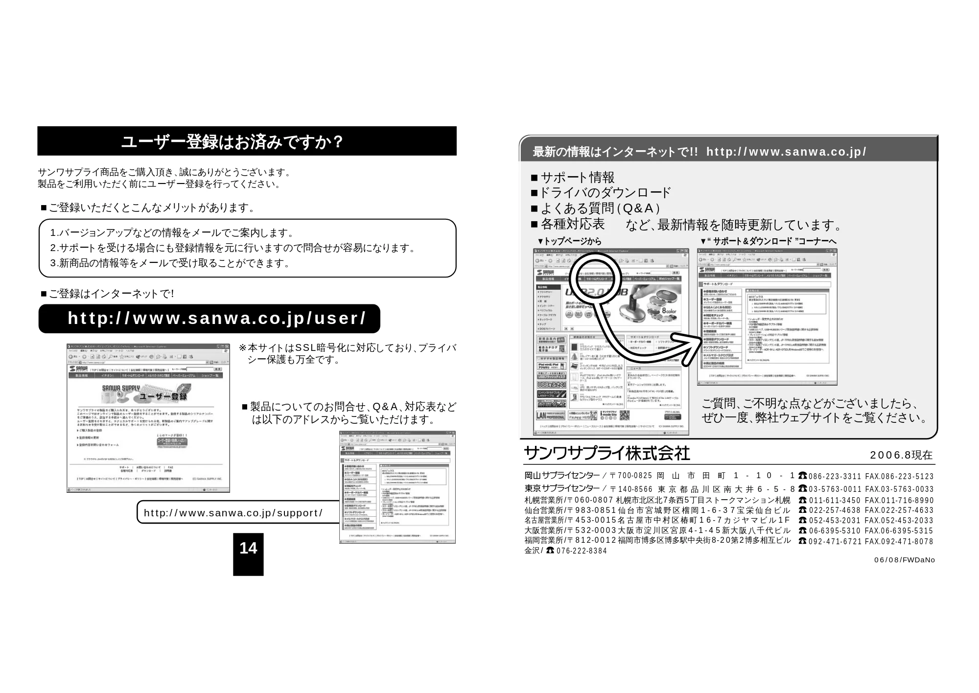 サンワサプライ CCD-V21SETW / CCD-V21SETSV 取扱説明書 — 原本ページ — 8ページ
