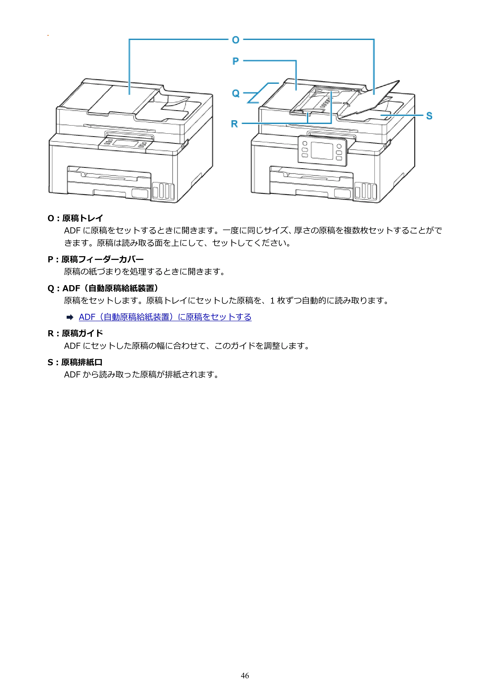 キヤノン GX2030 GX2030 (PDF) オンラインマニュアル 取扱説明書 2026年3月19日掲載（PDF：6.6MB） — 原本ページ — 46ページ