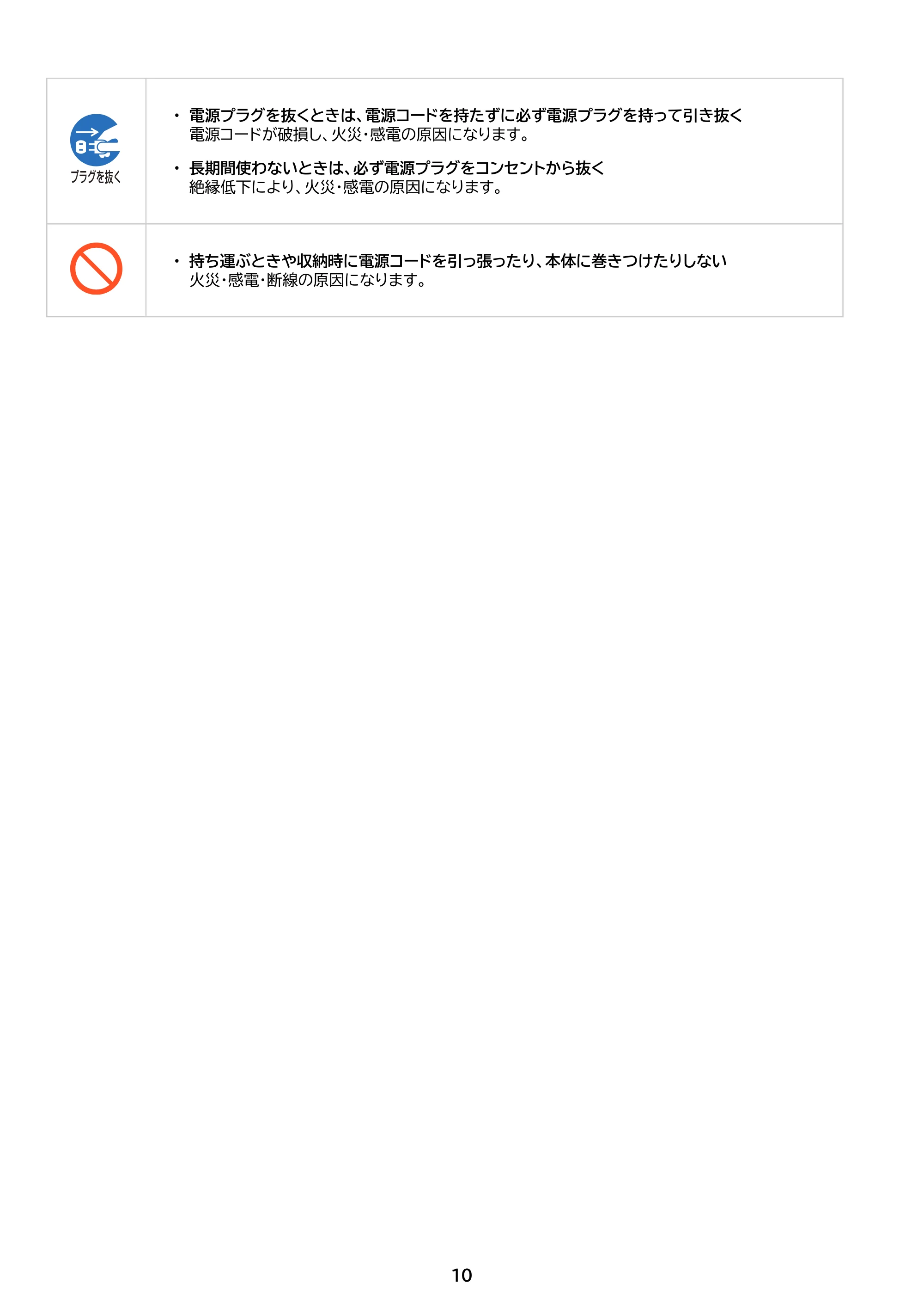 アイリスオーヤマ KCH-KD121 取扱説明書 — 原本ページ — 10ページ