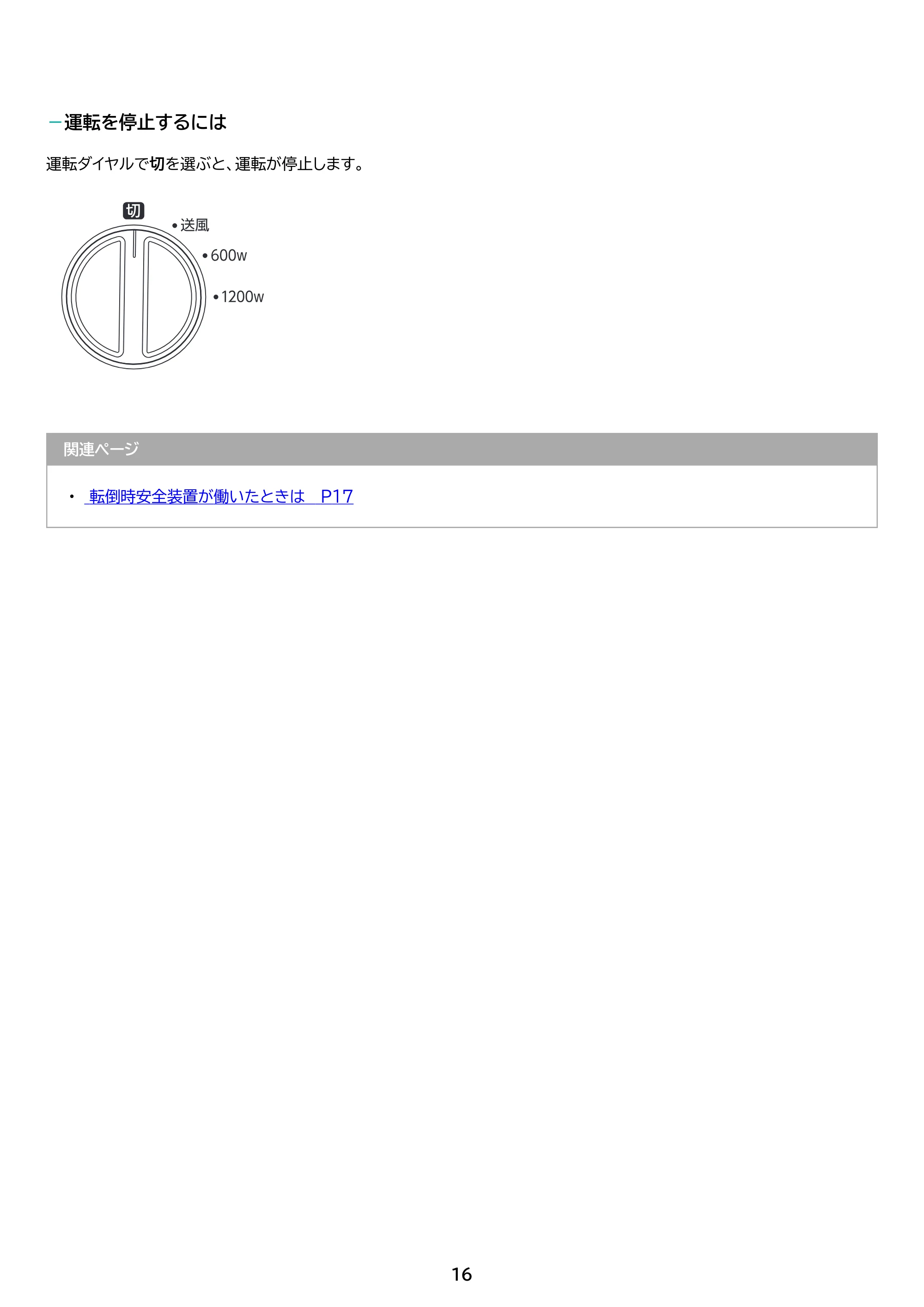 アイリスオーヤマ KCH-KD121 取扱説明書 — 原本ページ — 16ページ