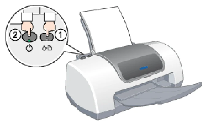 エプソン CL-760 プリンタ操作ガイド(Macintosh版) — ノズルチェックとヘッドクリーニング 78 — 図版 78-2 — 78ページ