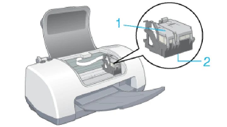 エプソン CL-760 プリンタ操作ガイド(Macintosh版) — プリンタ各部の名称と働き — 図版 110-2 — 110ページ
