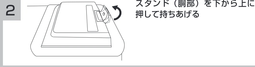 日立 19LM-W1 / 17LM-1 取扱説明書 — スタンドの取りはずしと壁掛けについて — 図版 11-1 — 11ページ