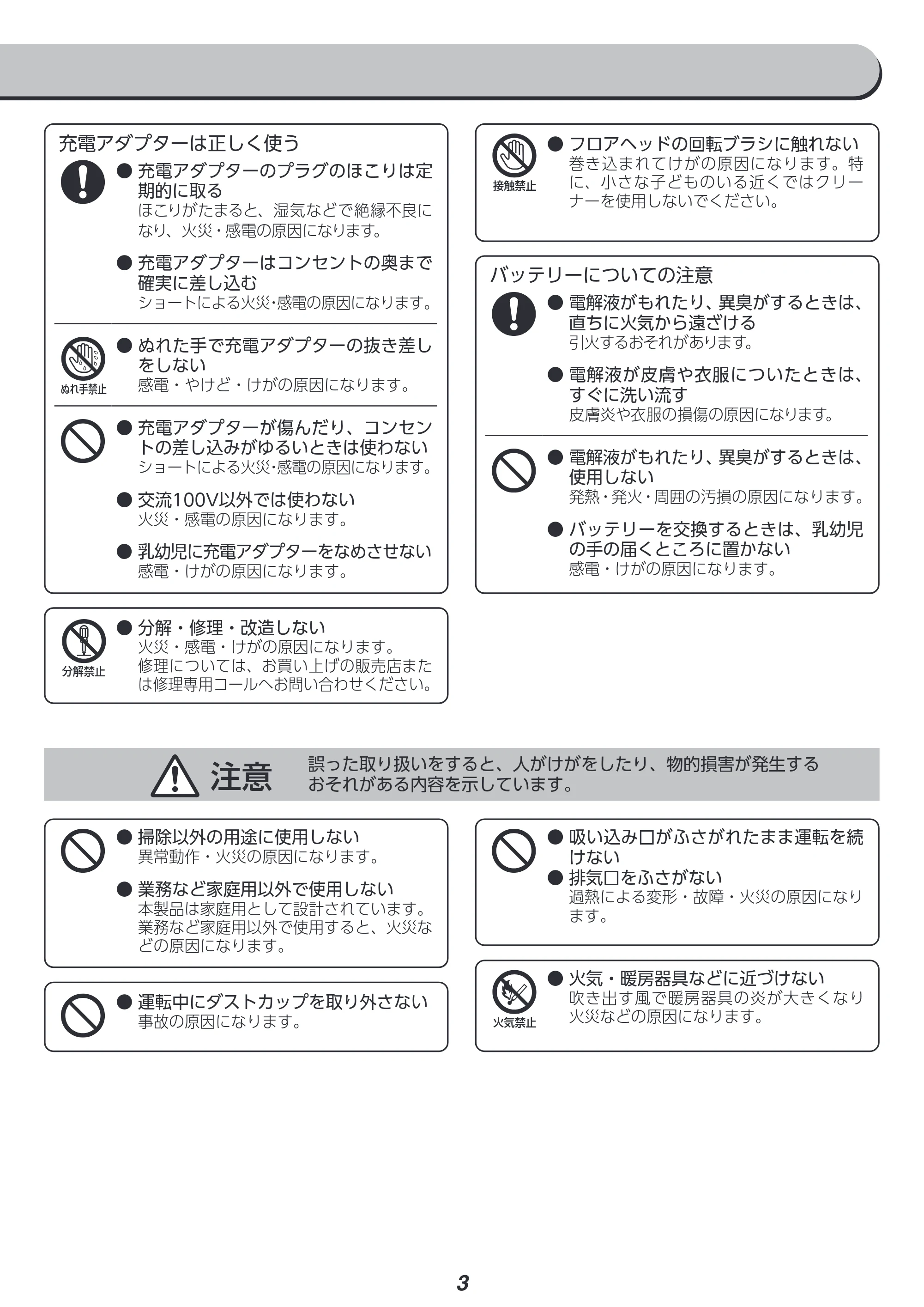 アイリスオーヤマ SCD-122P 取扱説明書 — 原本ページ — 3ページ