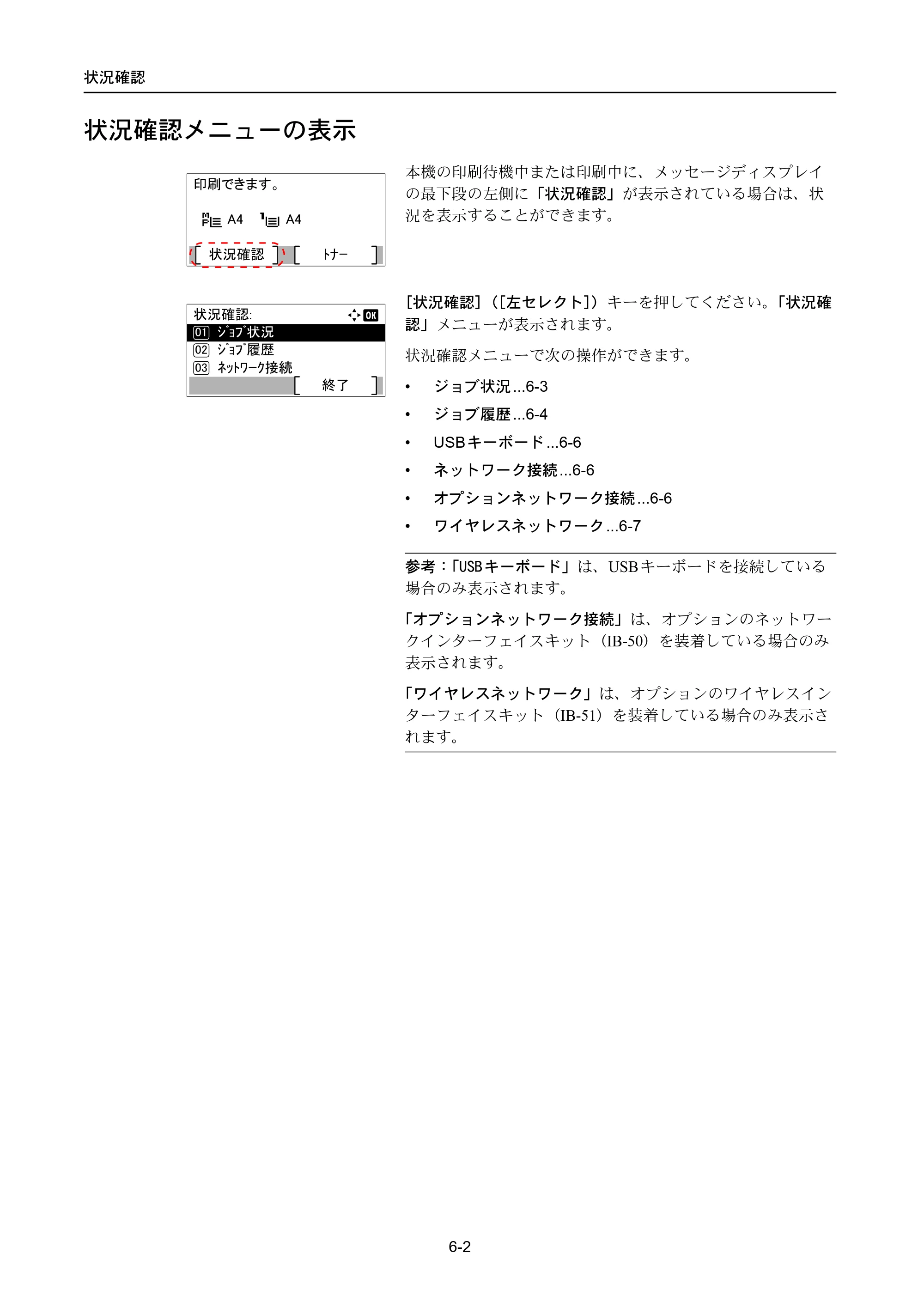京セラ ECOSYS P4040dn ECOSYS P4040dn 使用説明書 — 状況確認メニューの表示 — 原本ページ — 272ページ