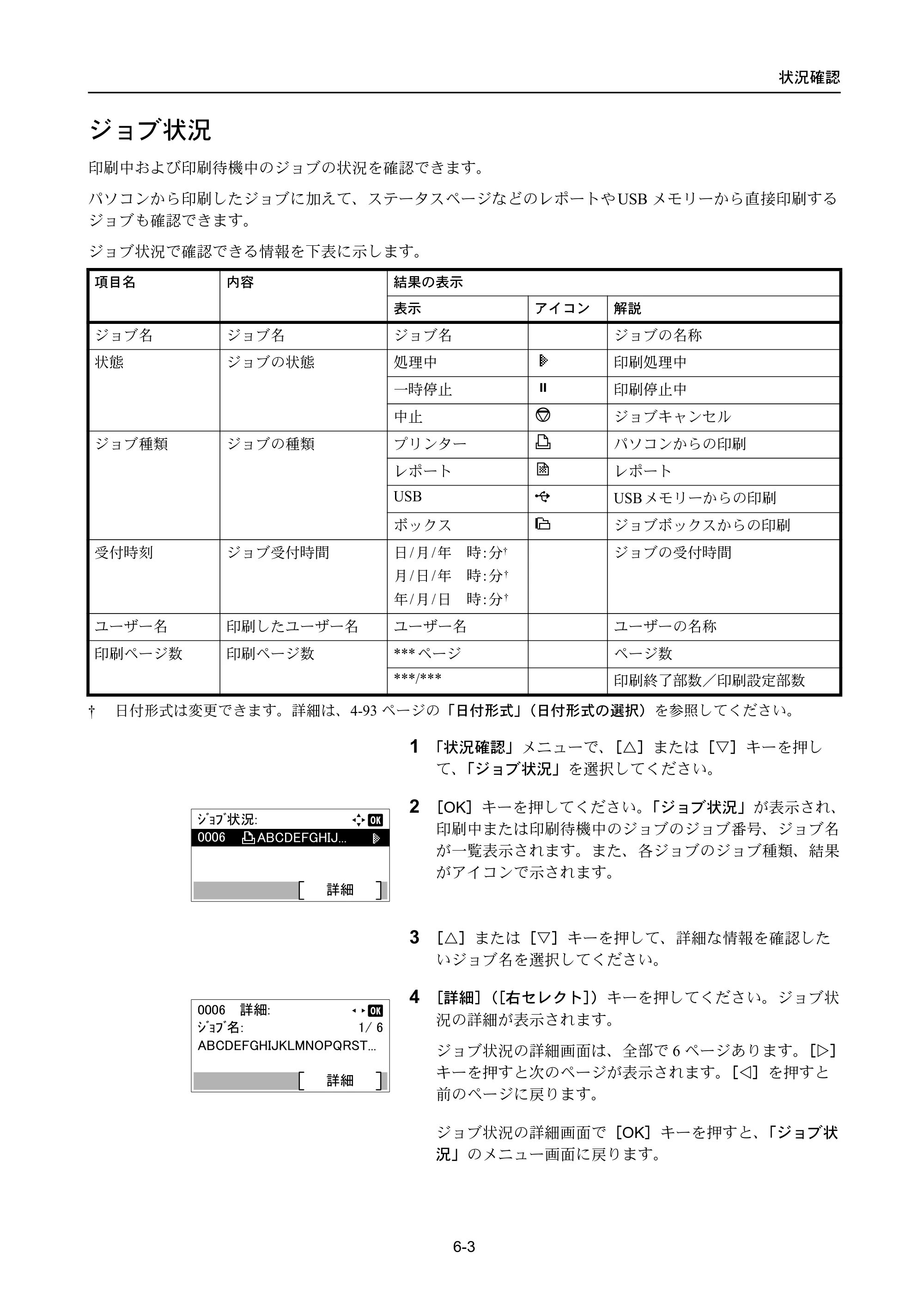 京セラ ECOSYS P4040dn ECOSYS P4040dn 使用説明書 — ジョブ状況 — 原本ページ — 273ページ
