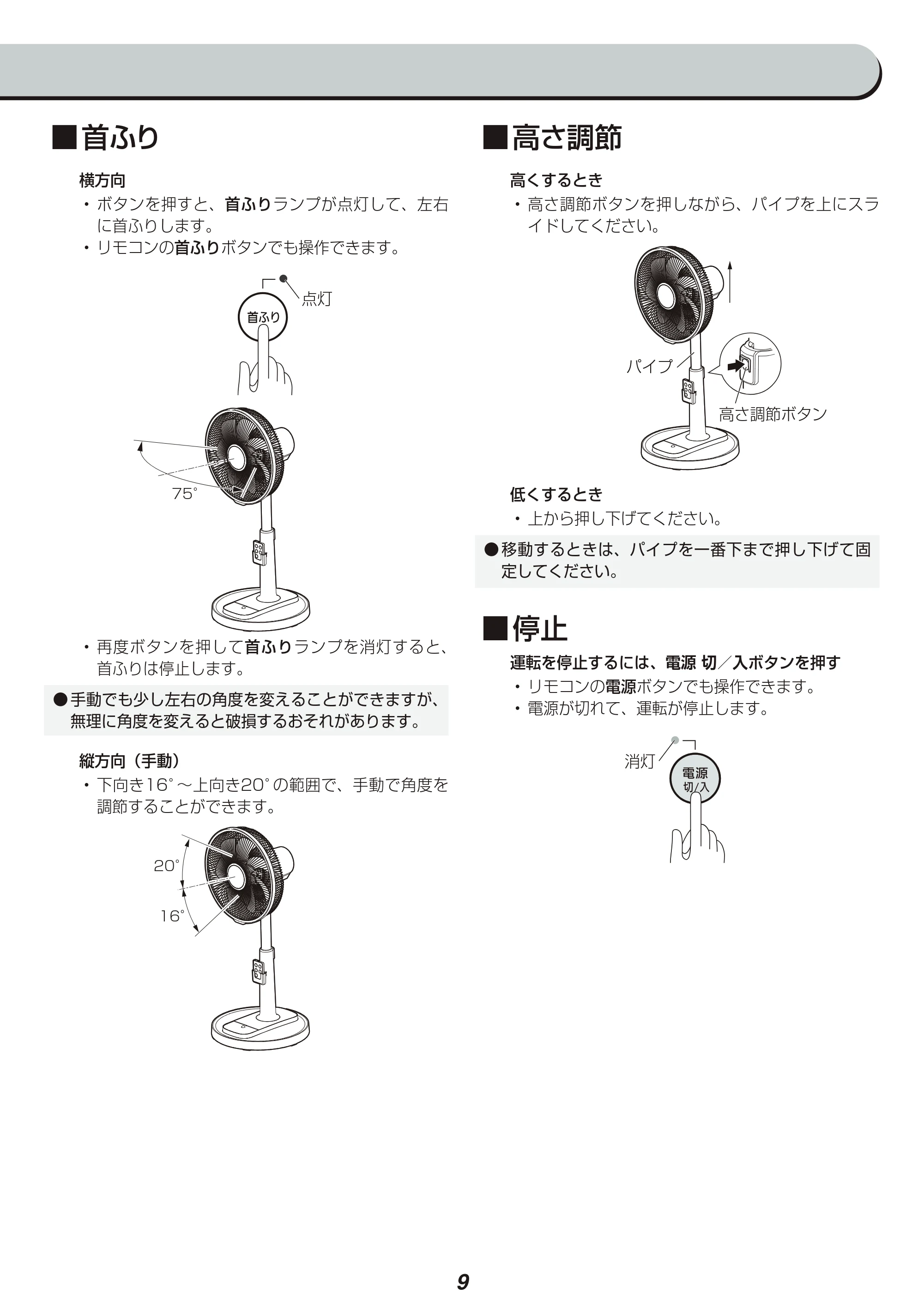 アイリスオーヤマ LFD-305L 取扱説明書 — 原本ページ — 9ページ