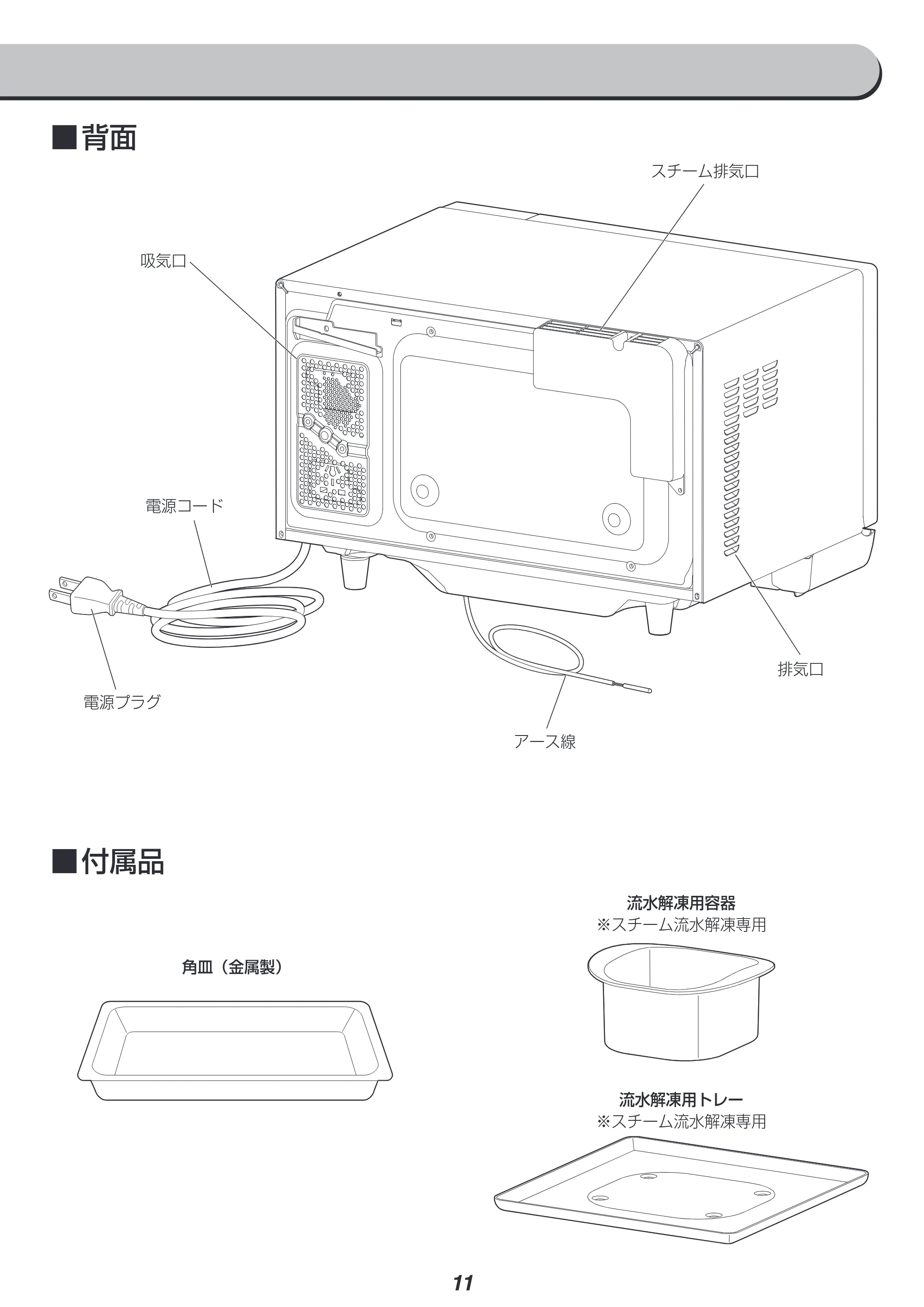 アイリスオーヤマ MS-YS3 取扱説明書 — 原本ページ — 11ページ