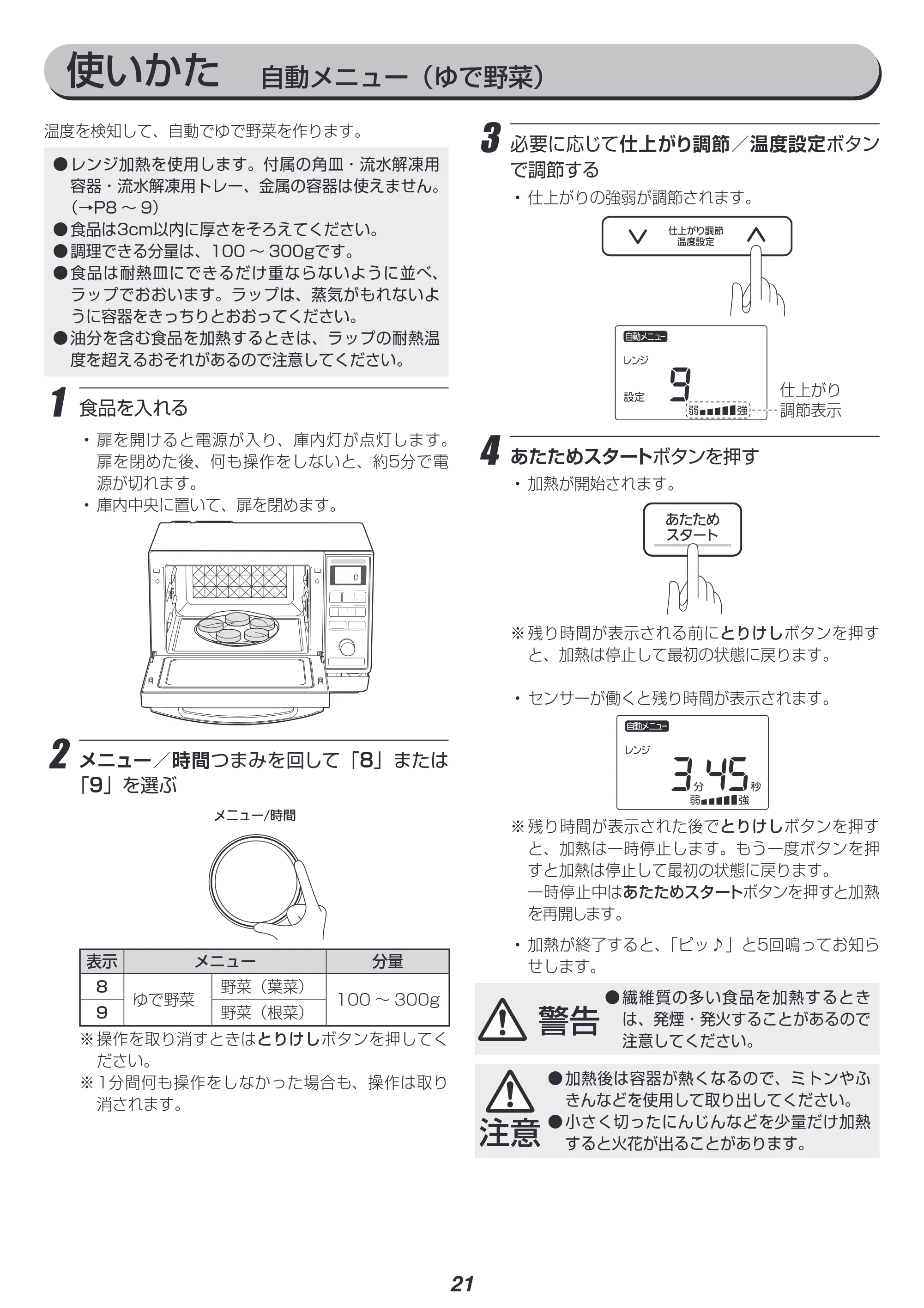 アイリスオーヤマ MS-YS3 取扱説明書 — 原本ページ — 21ページ