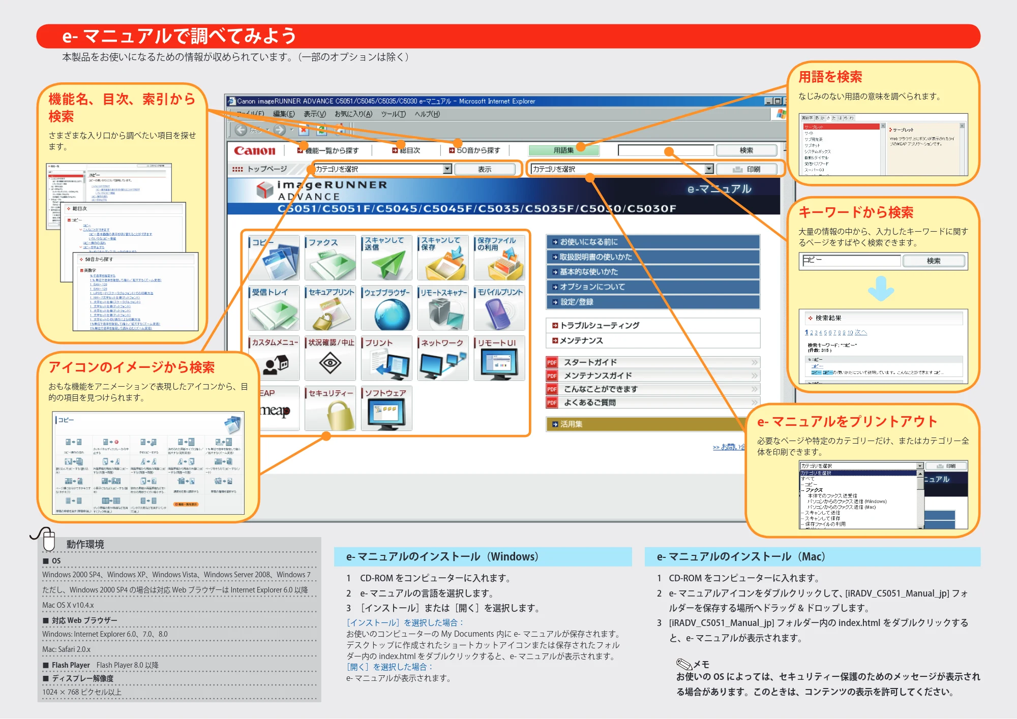 キヤノン imageRUNNER ADVANCE C5051F/C5051F-R/C5051/C5045F/C5045/C5035F/C5035F-R/C5035/C5030F/C5030 マニュアルを活用しよう 2010年11月15日更新 （PDF形式／3.99Mバイト） — 原本ページ — 2ページ