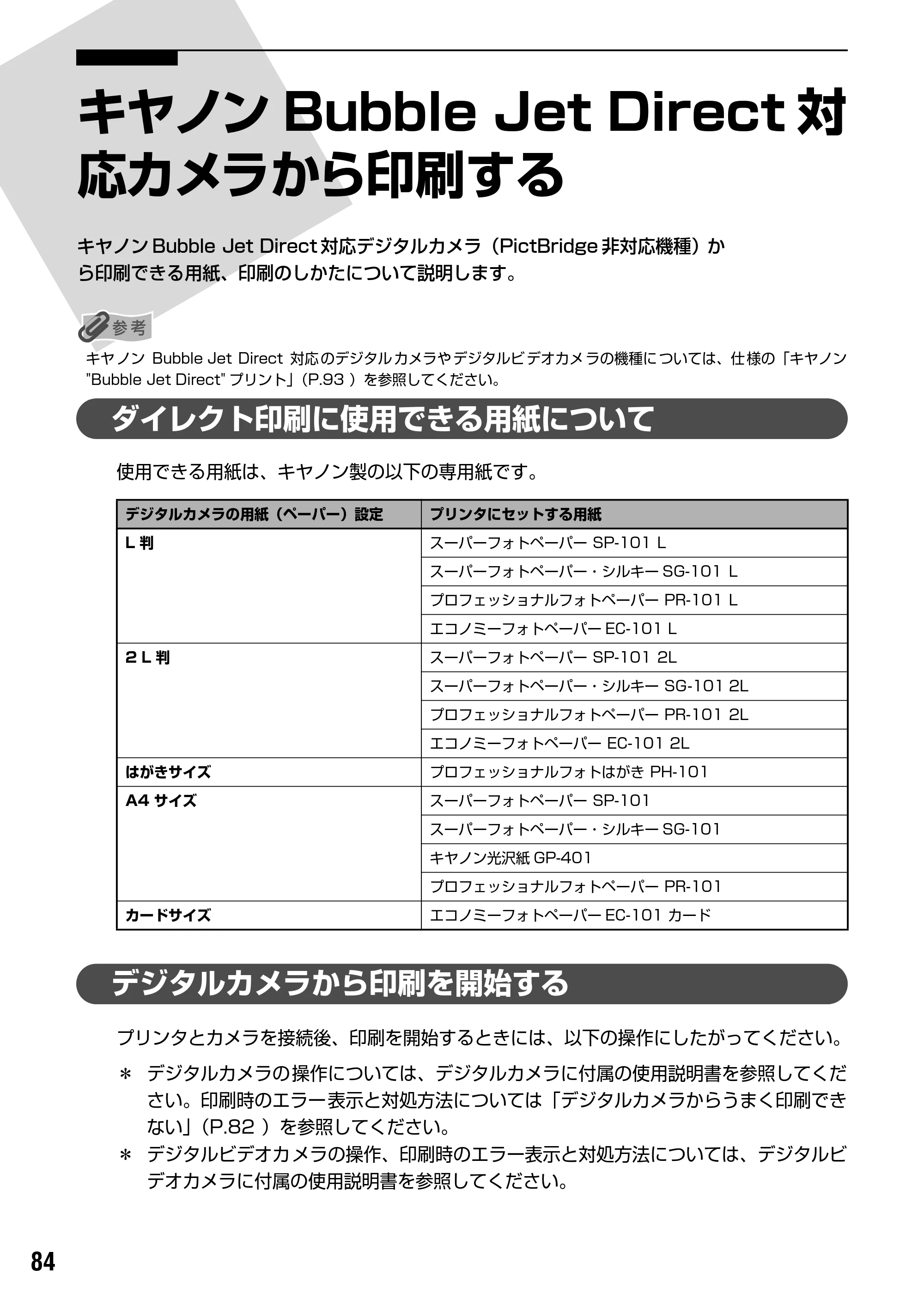 キヤノン PIXUS iP90 基本操作ガイド （PDF形式／8.23Mバイト） — 『プリンタ活用ガイド』を読もう — 原本ページ — 86ページ