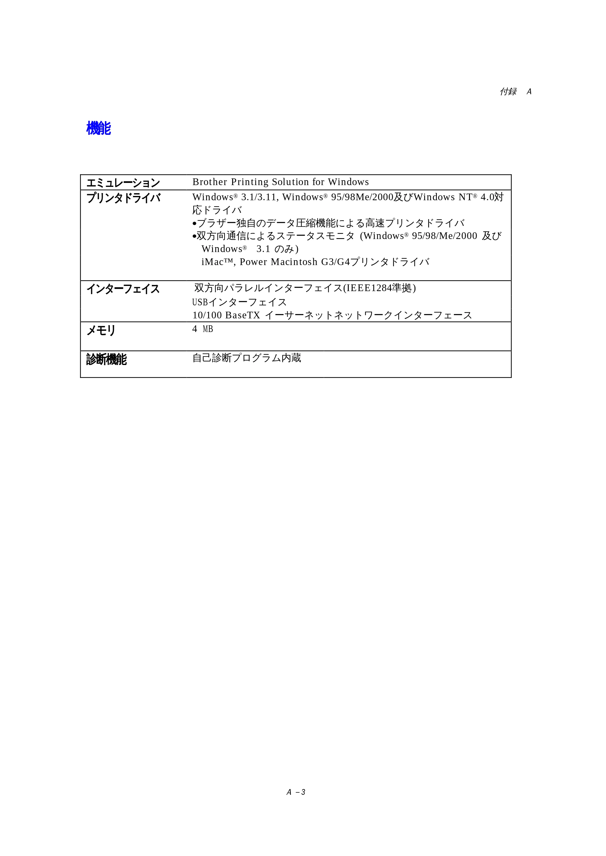 ブラザー HL-1270N 取扱説明書（本体） — 機能 — 原本ページ — 99ページ