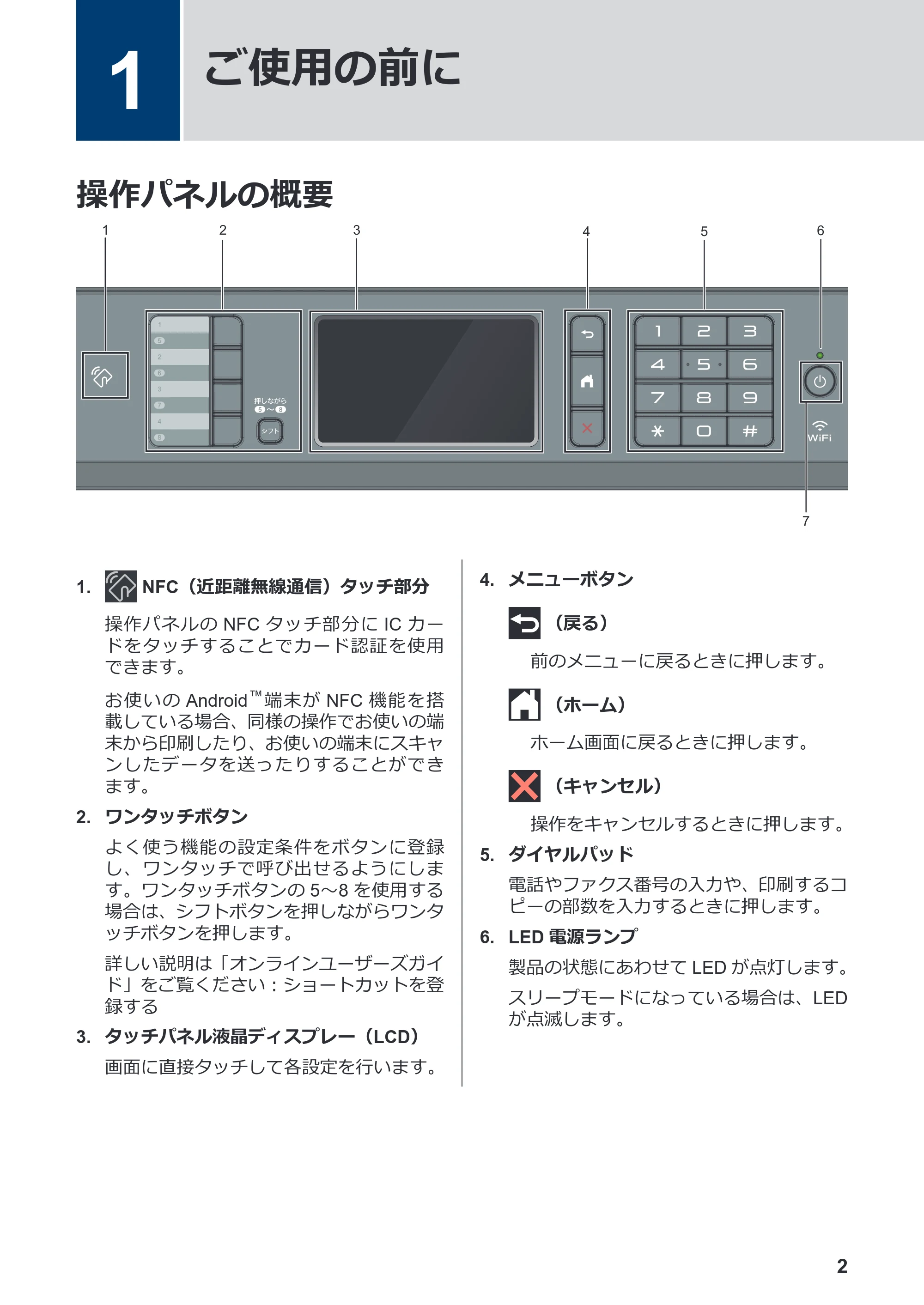 ブラザー MFC-J6983CDW かんたん操作ガイド — 1 ご使用の前に — 原本ページ — 3ページ