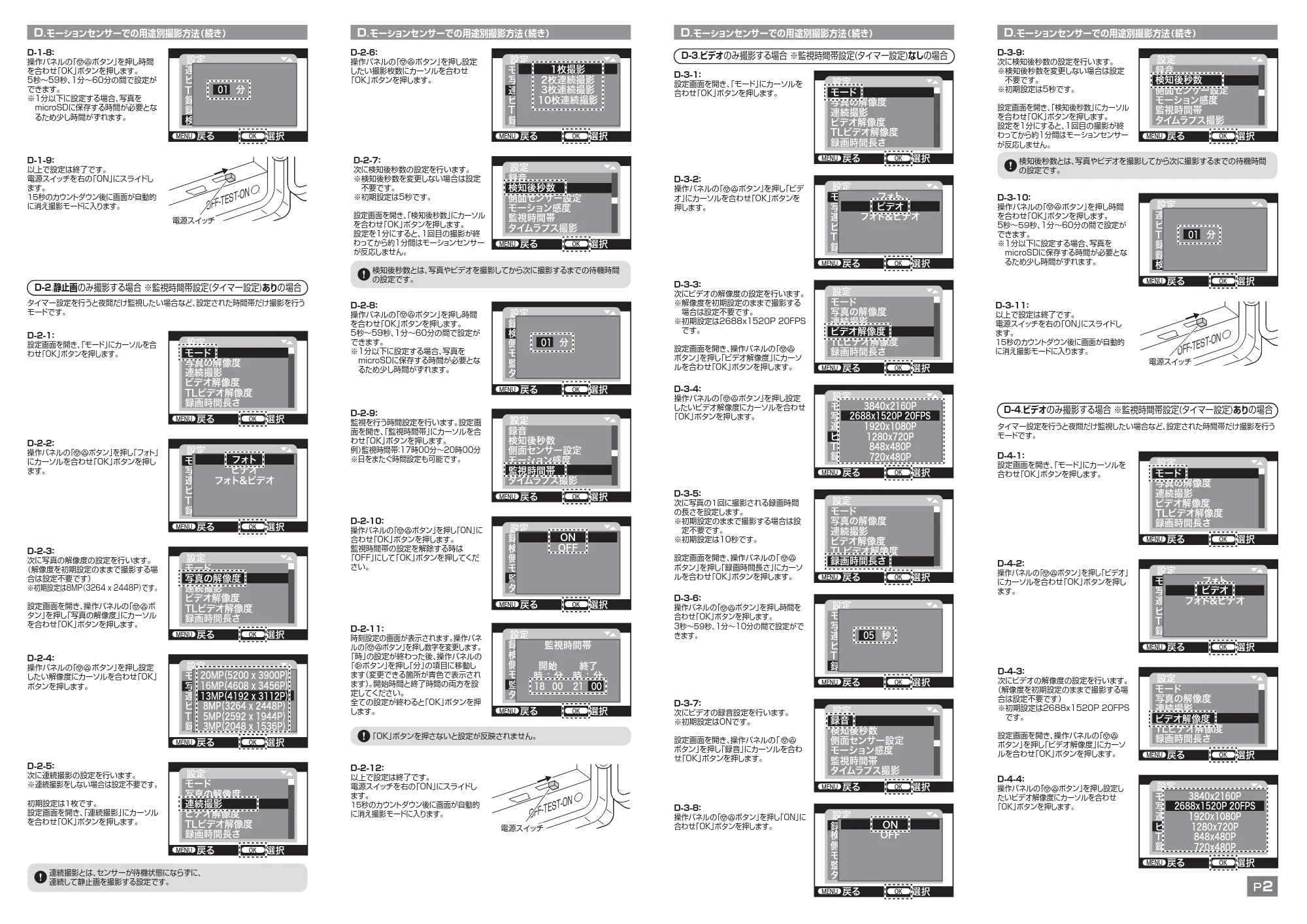 サンワサプライ 401-CAM091-11 取扱説明書 — 原本ページ — 2ページ