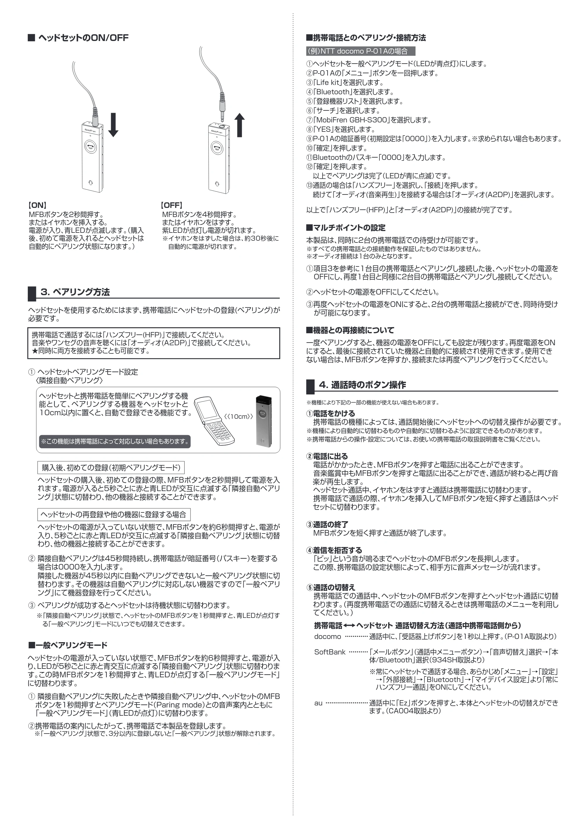サンワサプライ GBH-S300 取扱説明書 — 原本ページ — 2ページ
