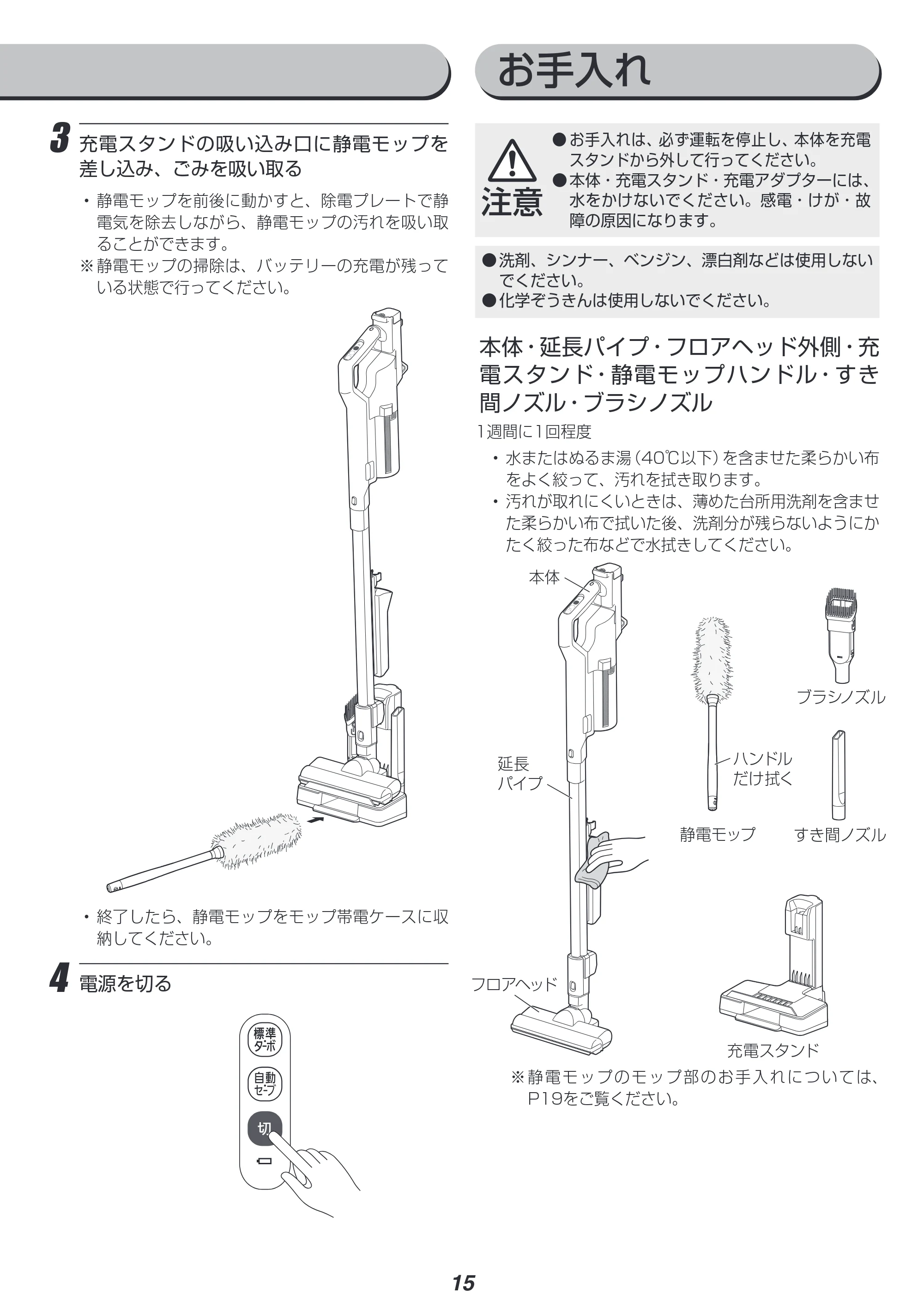 アイリスオーヤマ SCD-121P-CW 取扱説明書 — 原本ページ — 15ページ