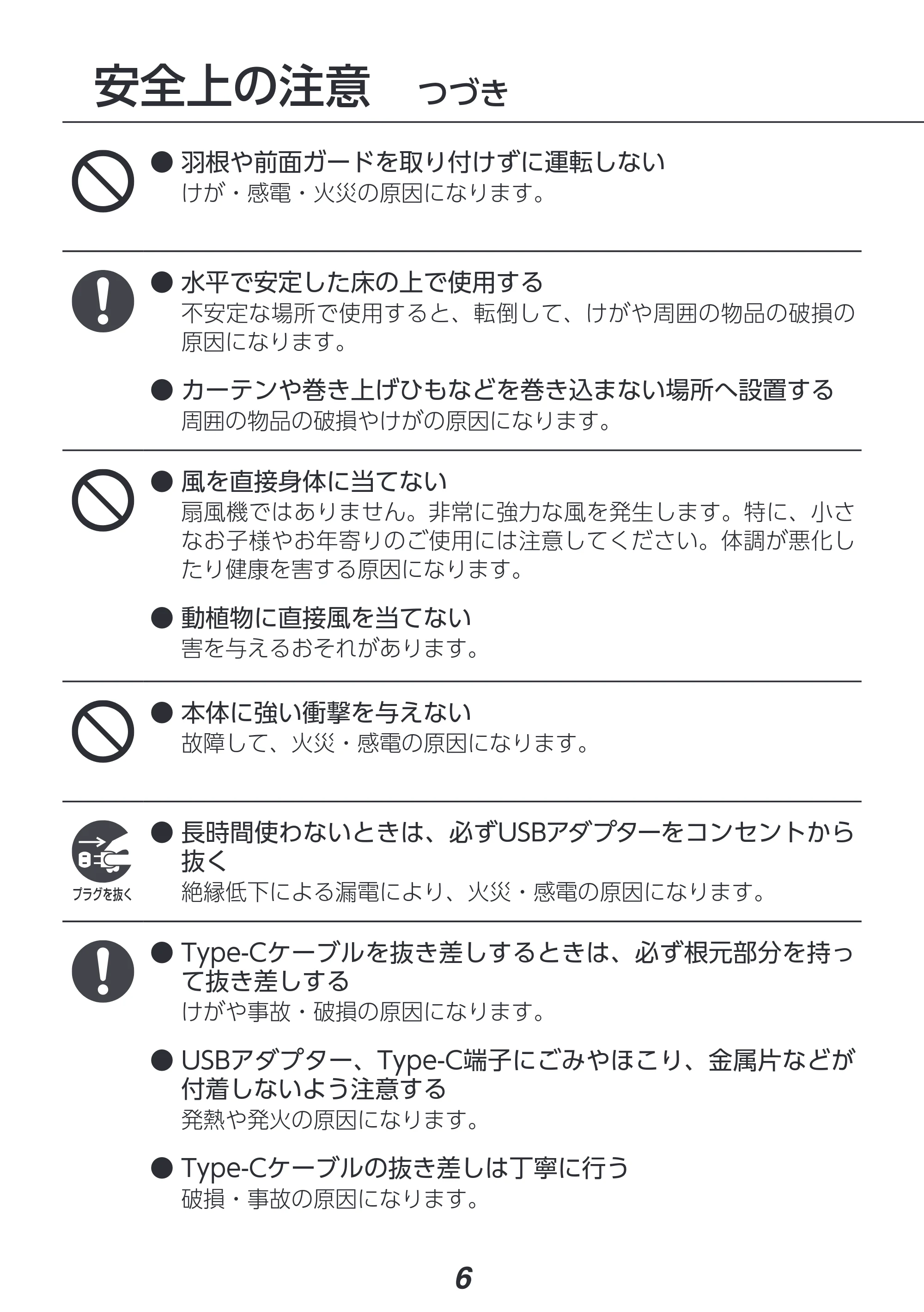アイリスオーヤマ PCF-SD15CH 取扱説明書 — 原本ページ — 6ページ