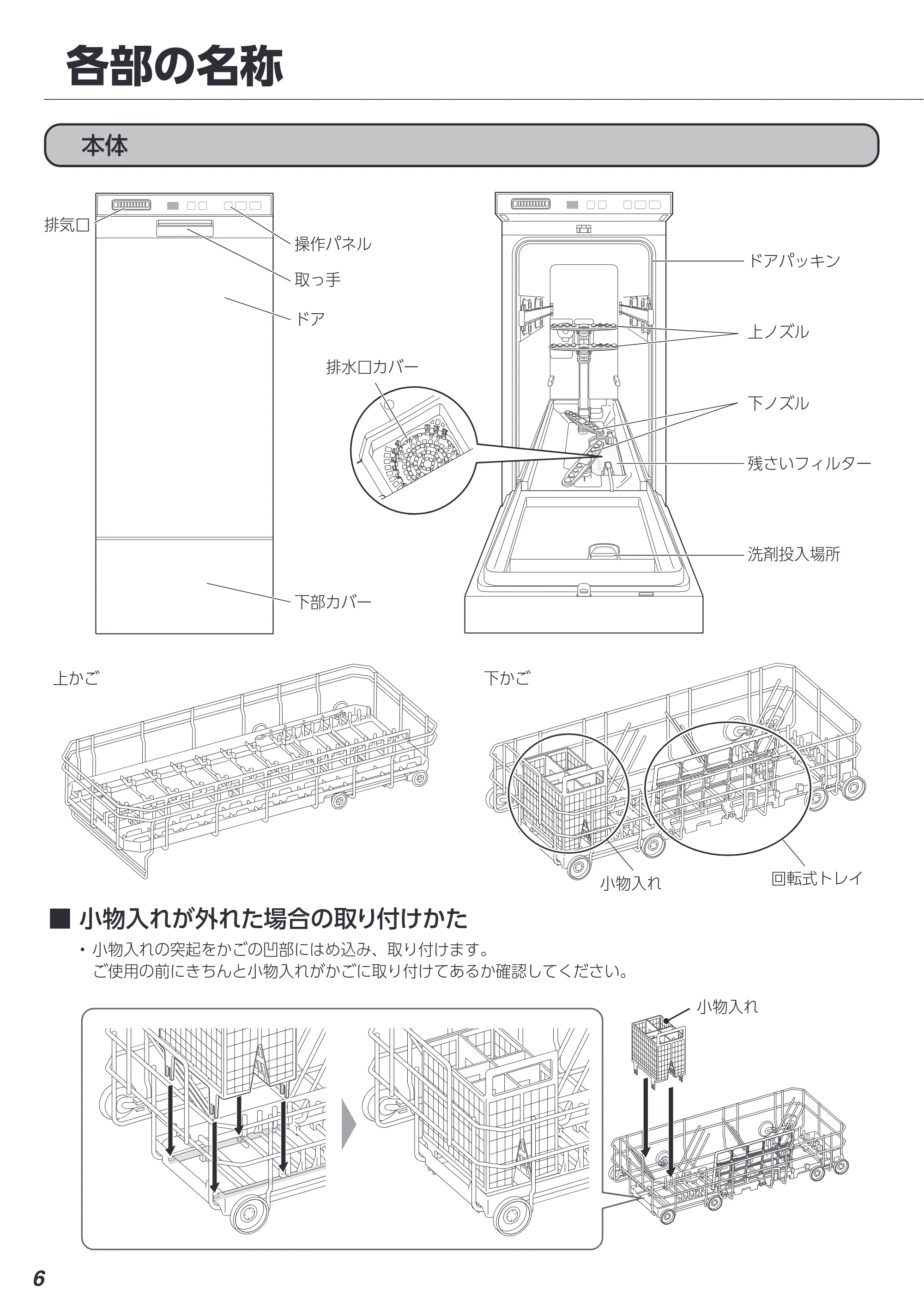 アイリスオーヤマ IDW-BMF301 取扱説明書 — 原本ページ — 6ページ