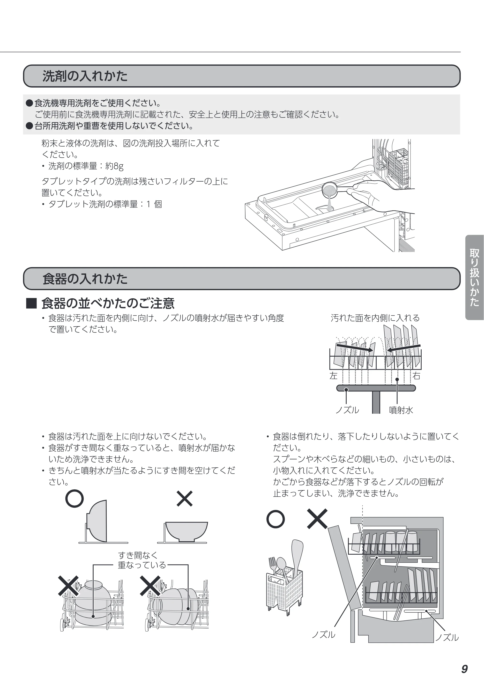 アイリスオーヤマ IDW-BMF301 取扱説明書 — 原本ページ — 9ページ