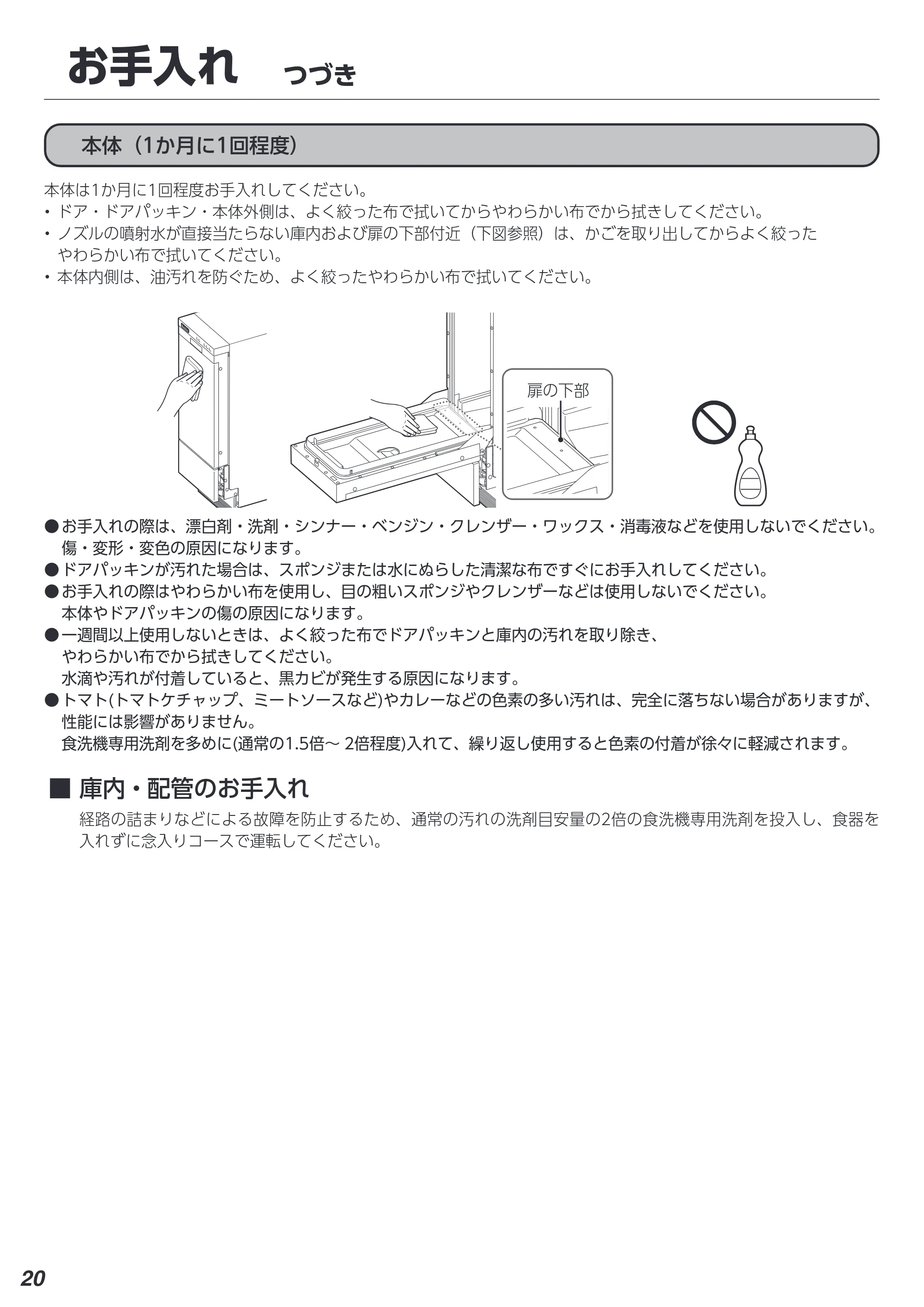 アイリスオーヤマ IDW-BMF301 取扱説明書 — 原本ページ — 20ページ
