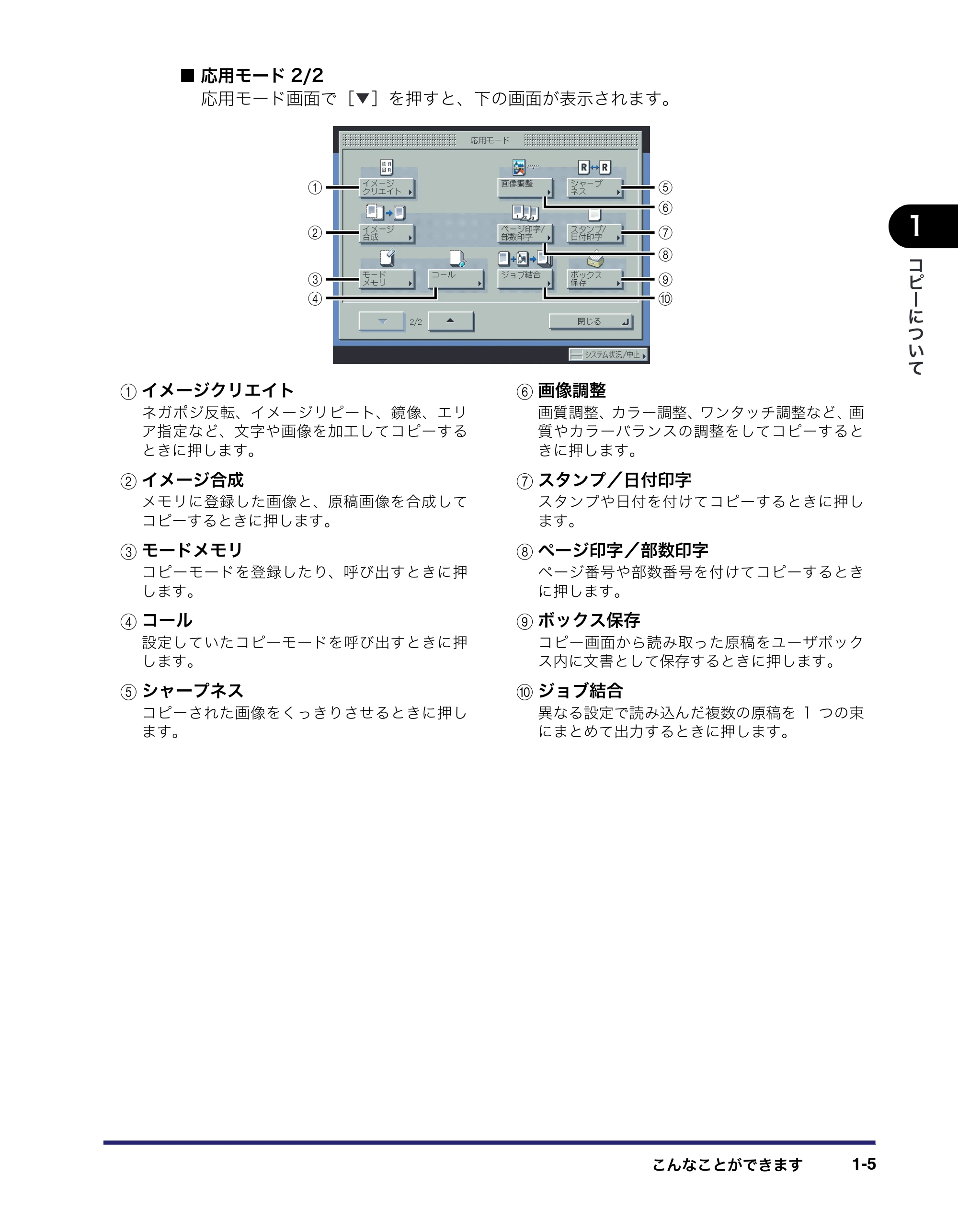 キヤノン iR C2550F コピー／ボックスガイド （PDF形式／15.77Mバイト） — 原本ページ — 23ページ
