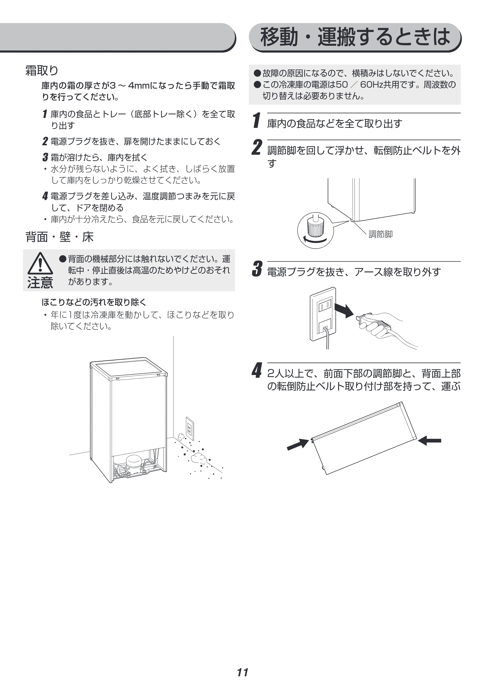 アイリスオーヤマ KUSD-9B 取扱説明書 — 原本ページ — 11ページ