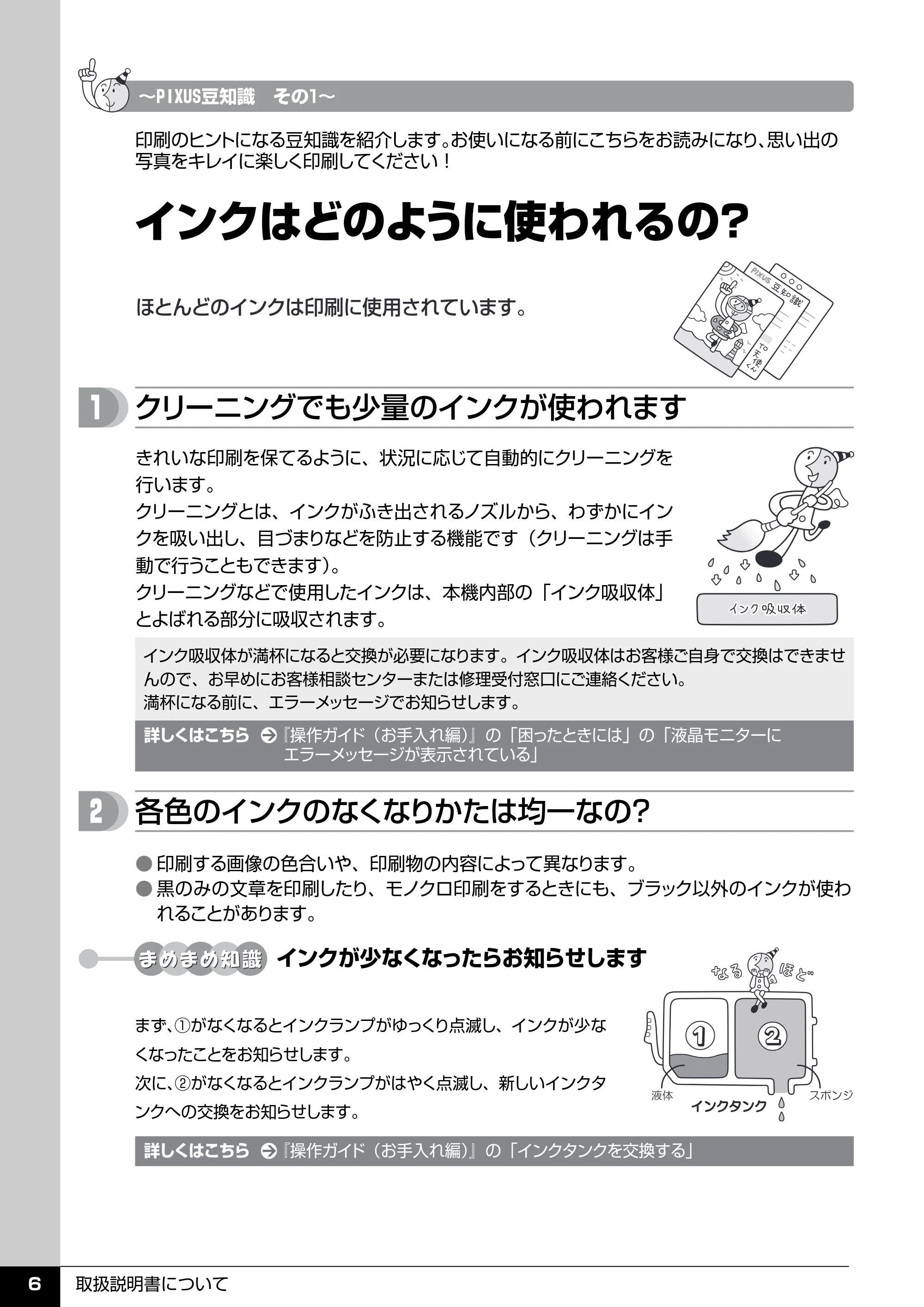 キヤノン PIXUS MP520 操作ガイド(本体操作編) (PDF形式/11.67Mバイト) — PIXUS豆知識 — 原本ページ — 8ページ