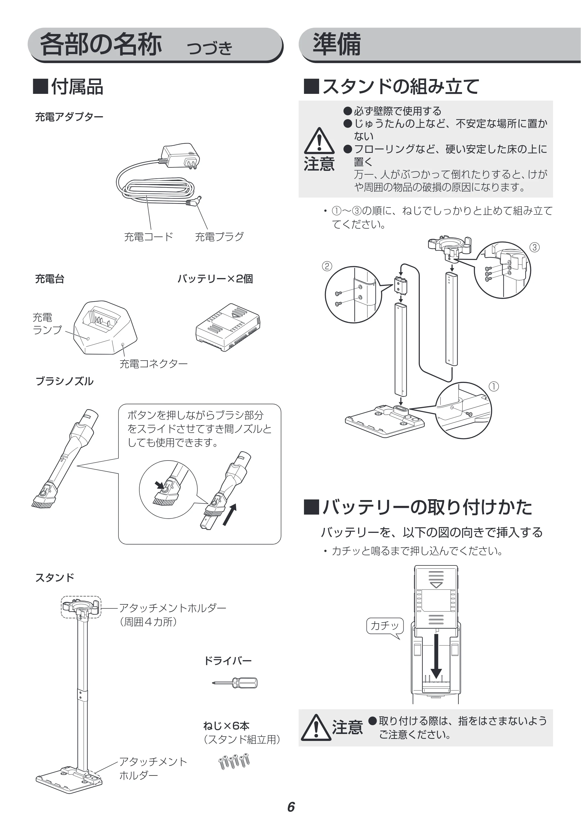 アイリスオーヤマ SCD-N2P 取扱説明書 — 原本ページ — 6ページ