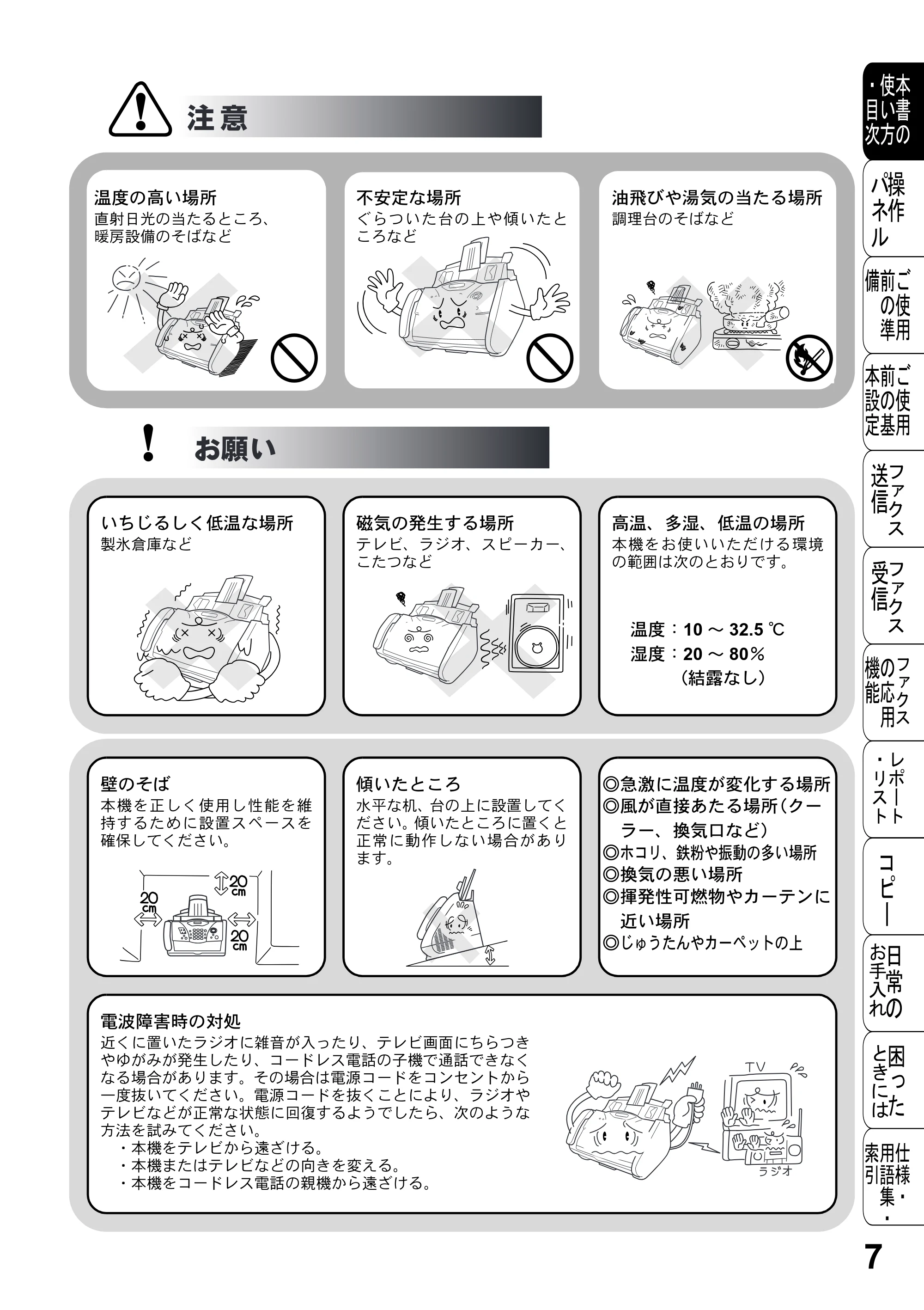 ブラザー FAX-2800J 取扱説明書（本体） — 原本ページ — 7ページ