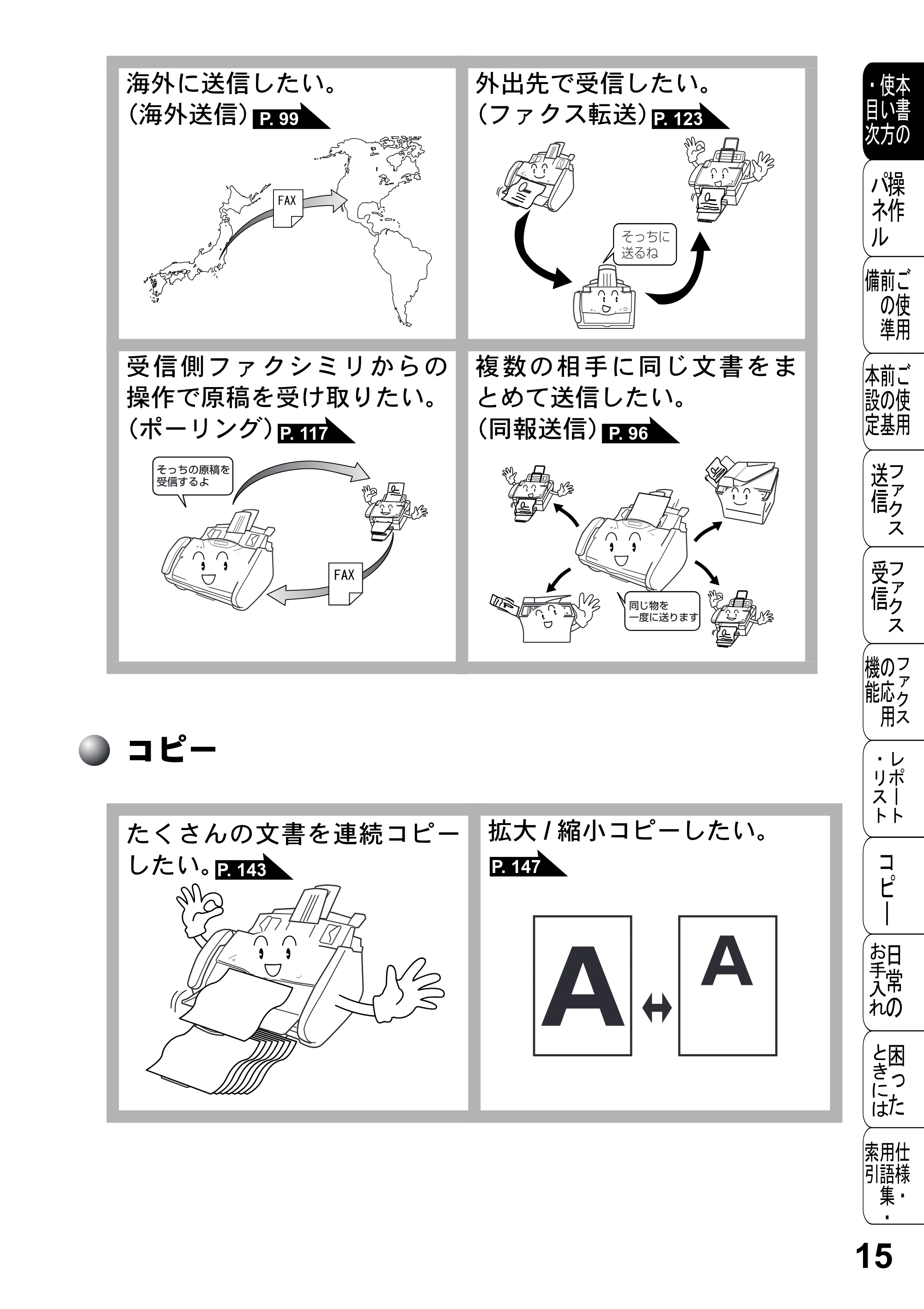 ブラザー FAX-2800J 取扱説明書（本体） — コピー — 原本ページ — 15ページ