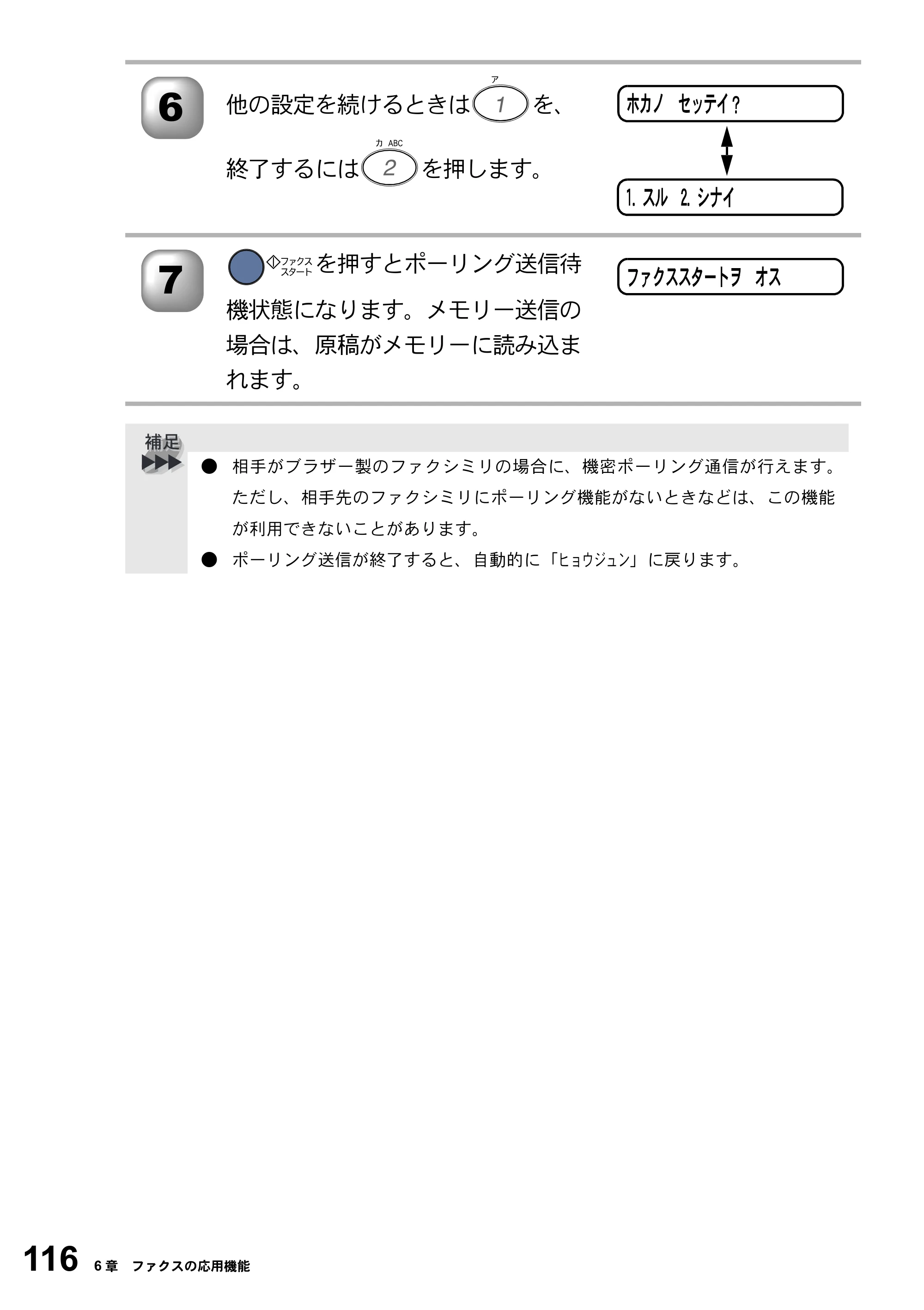 ブラザー FAX-2800J 取扱説明書（本体） — 原本ページ — 116ページ