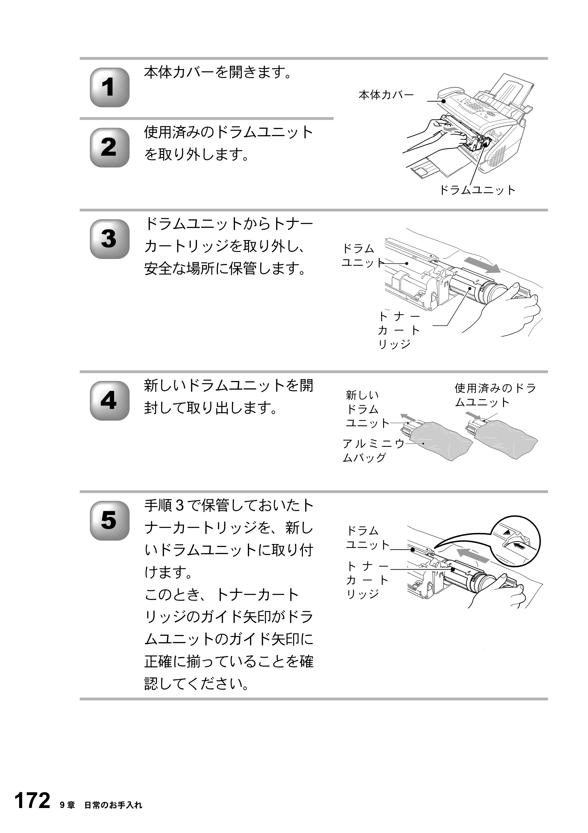 ブラザー FAX-2800J 取扱説明書（本体） — 原本ページ — 172ページ