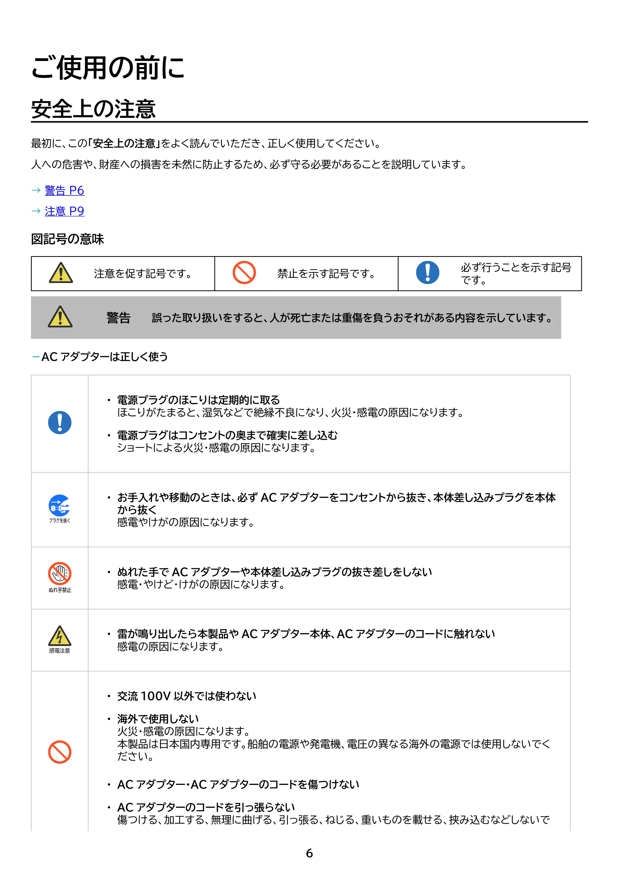 アイリスオーヤマ ILD-D27FHH 取扱説明書 — 原本ページ — 6ページ