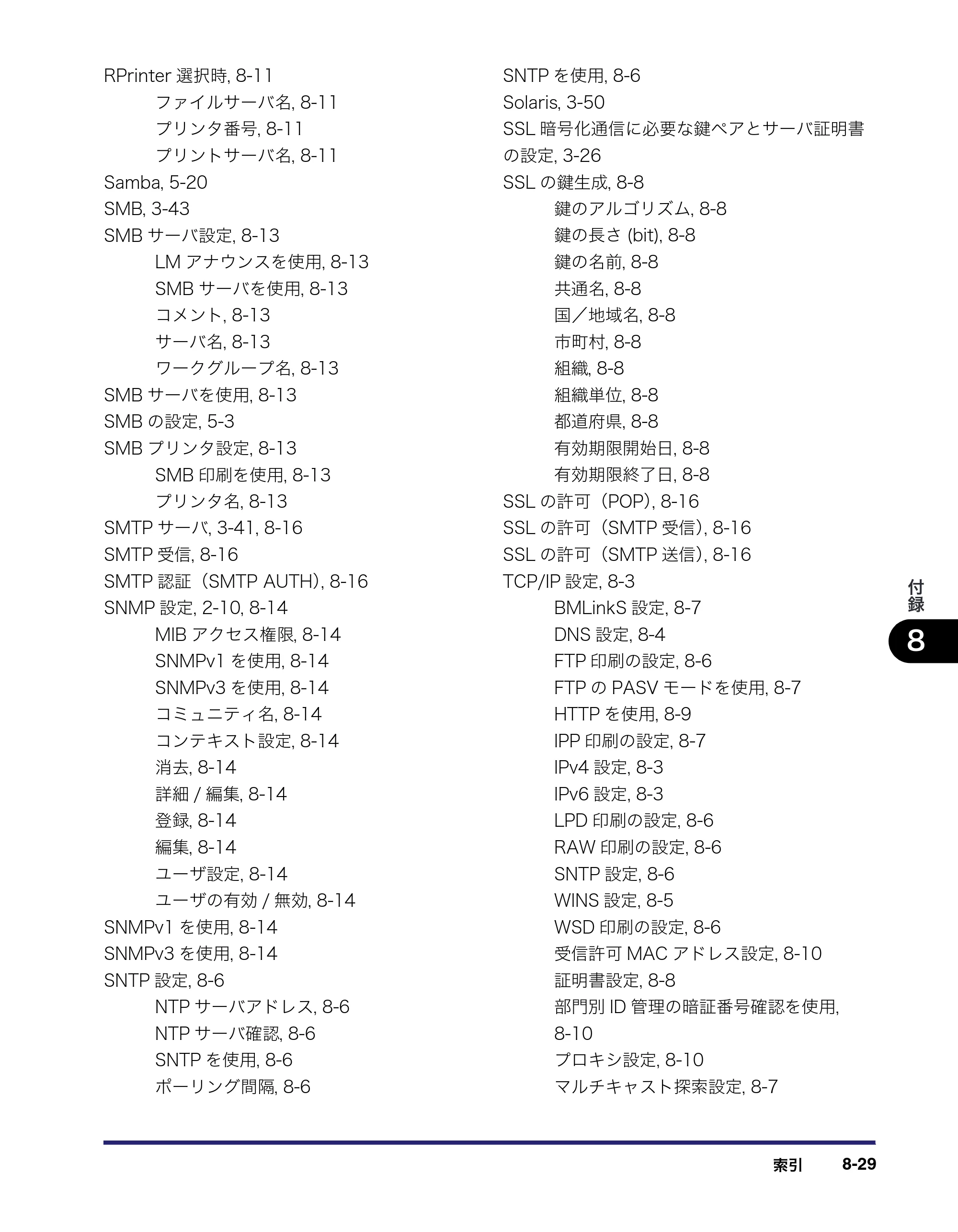 キヤノン iR C3580/C3580F/C3080/C3080F ネットワークガイド （PDF形式／7.48Mバイト） — 原本ページ — 199ページ