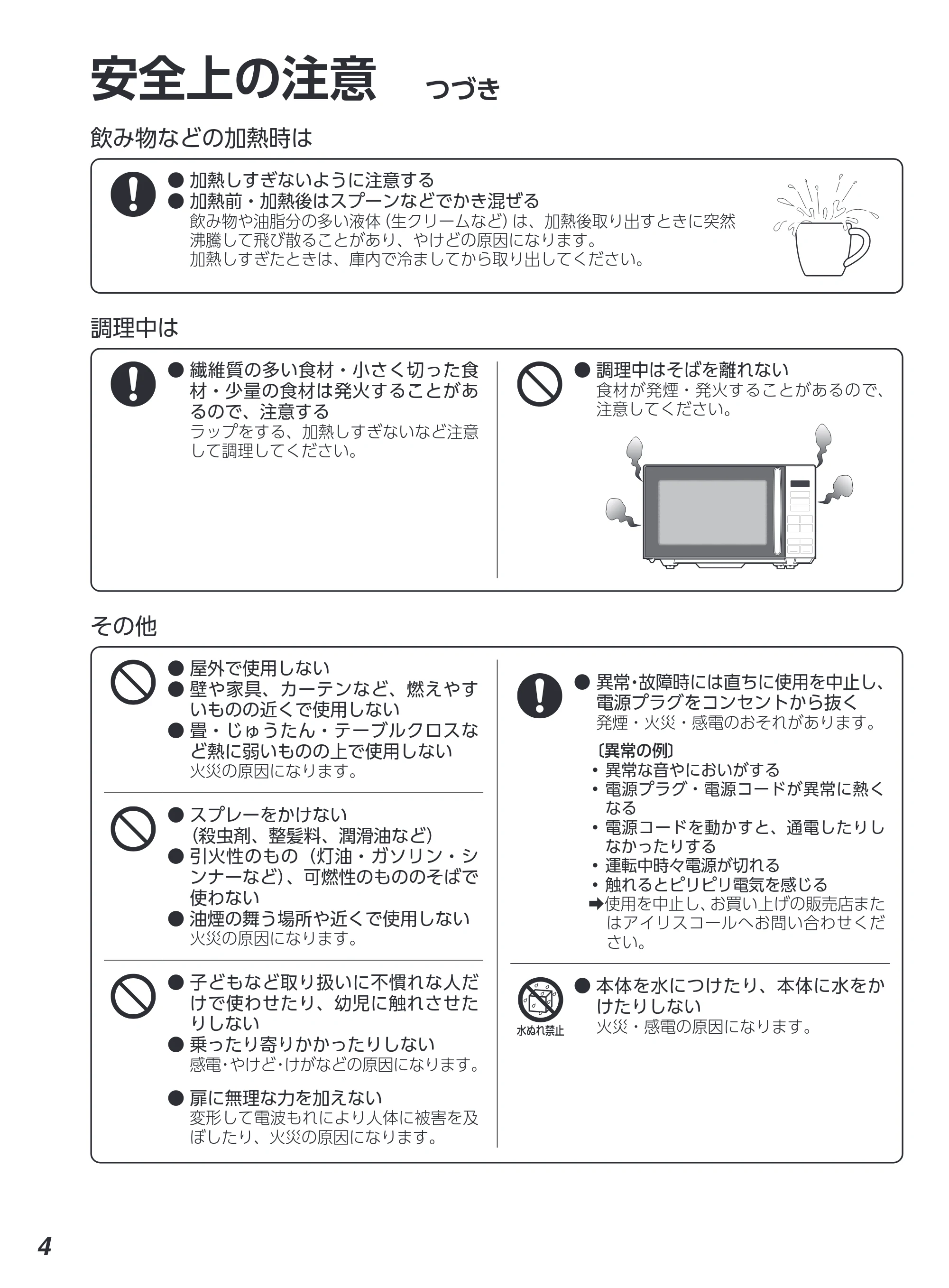 アイリスオーヤマ PMG-F188 取扱説明書 — 原本ページ — 4ページ