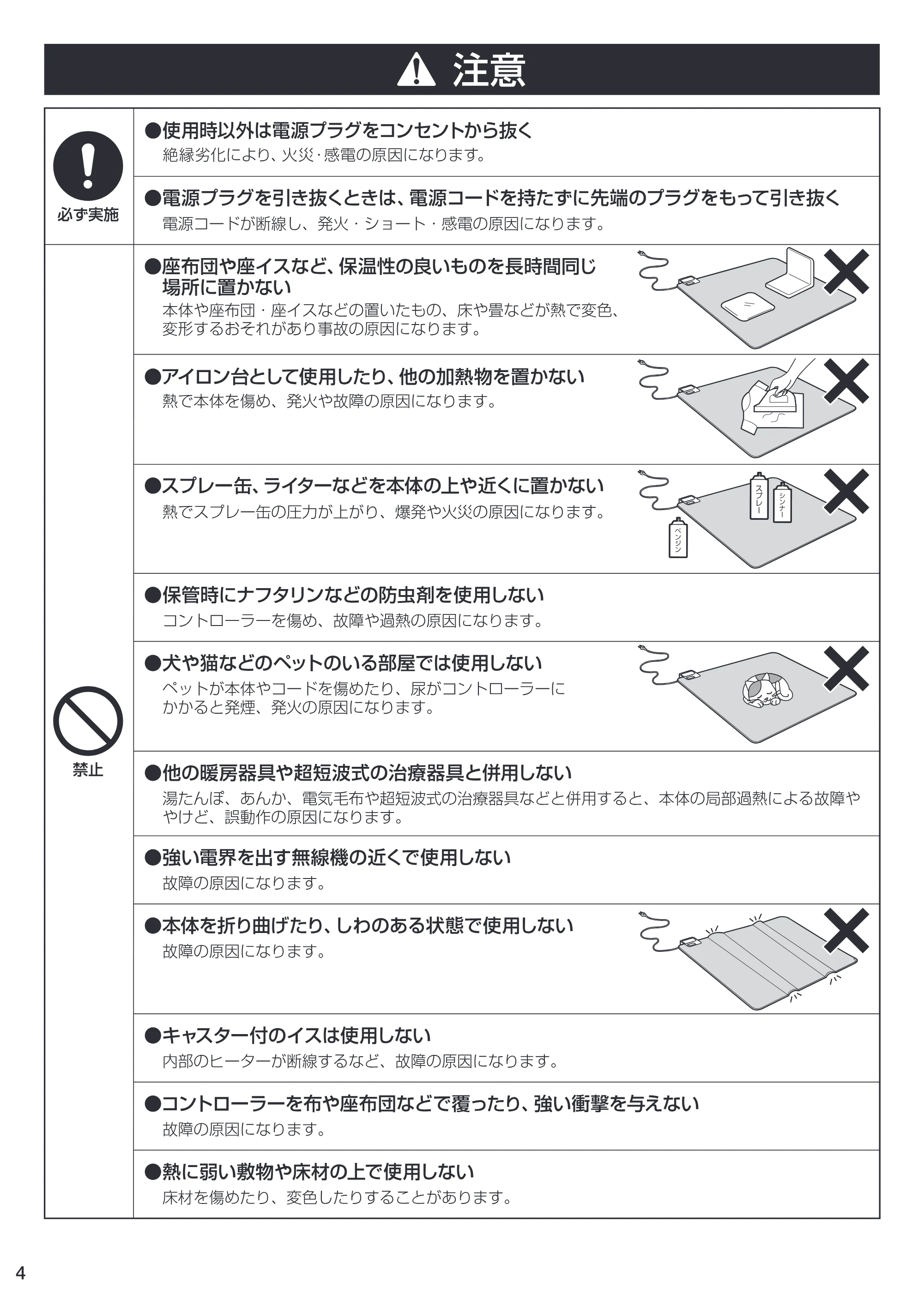アイリスオーヤマ SHC-2H 取扱説明書 — SHC-2H・3H_04 [更新済み] — 原本ページ — 4ページ