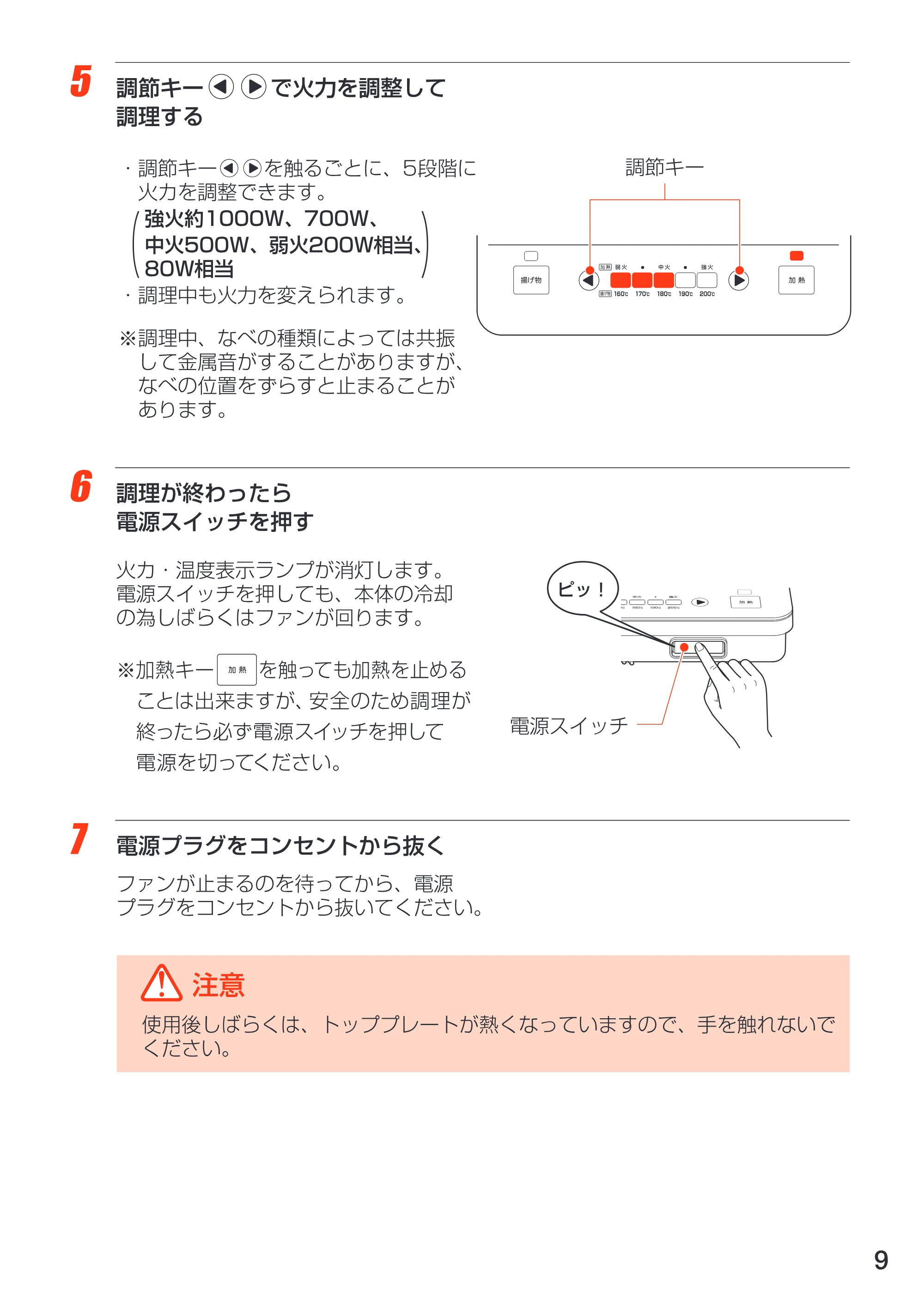 アイリスオーヤマ EIH-10 取扱説明書 — EIH10_09 — 原本ページ — 9ページ