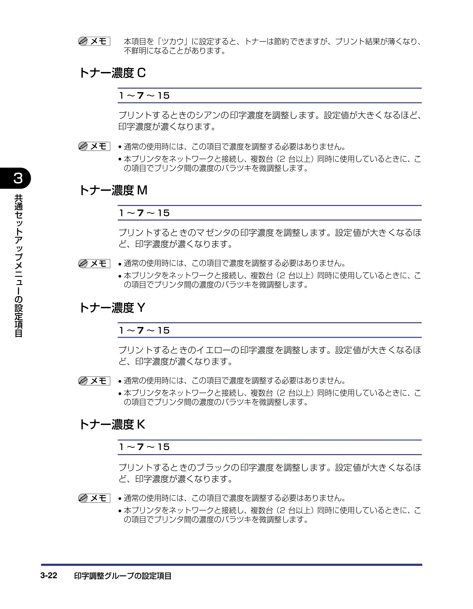 キヤノン LBP5800/5700 LIPS機能ガイド 2006年5月25日更新 （PDF形式／3.98Mバイト） — トナー濃度C — 原本ページ — 68ページ