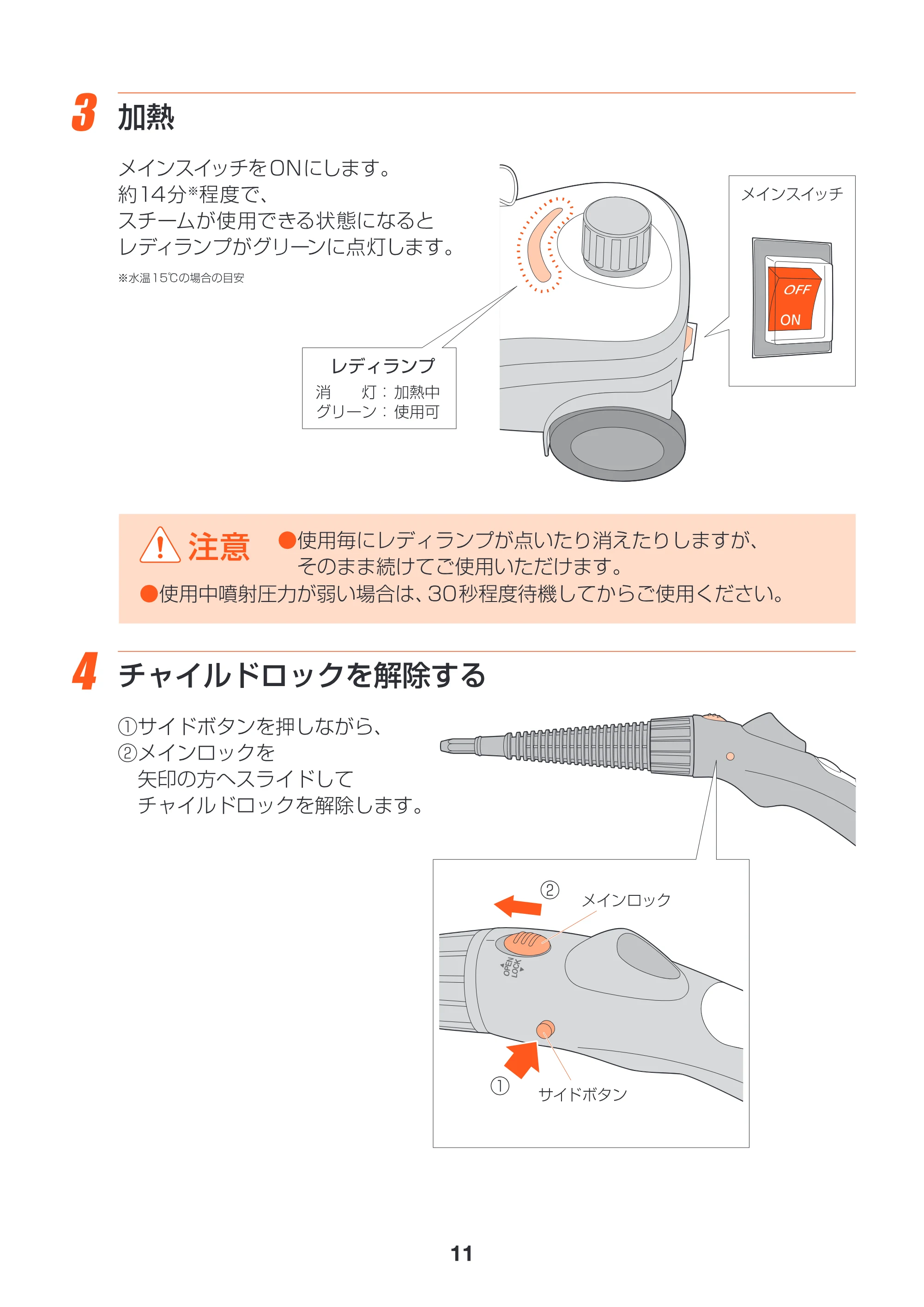 アイリスオーヤマ STM-415 取扱説明書 — 原本ページ — 11ページ