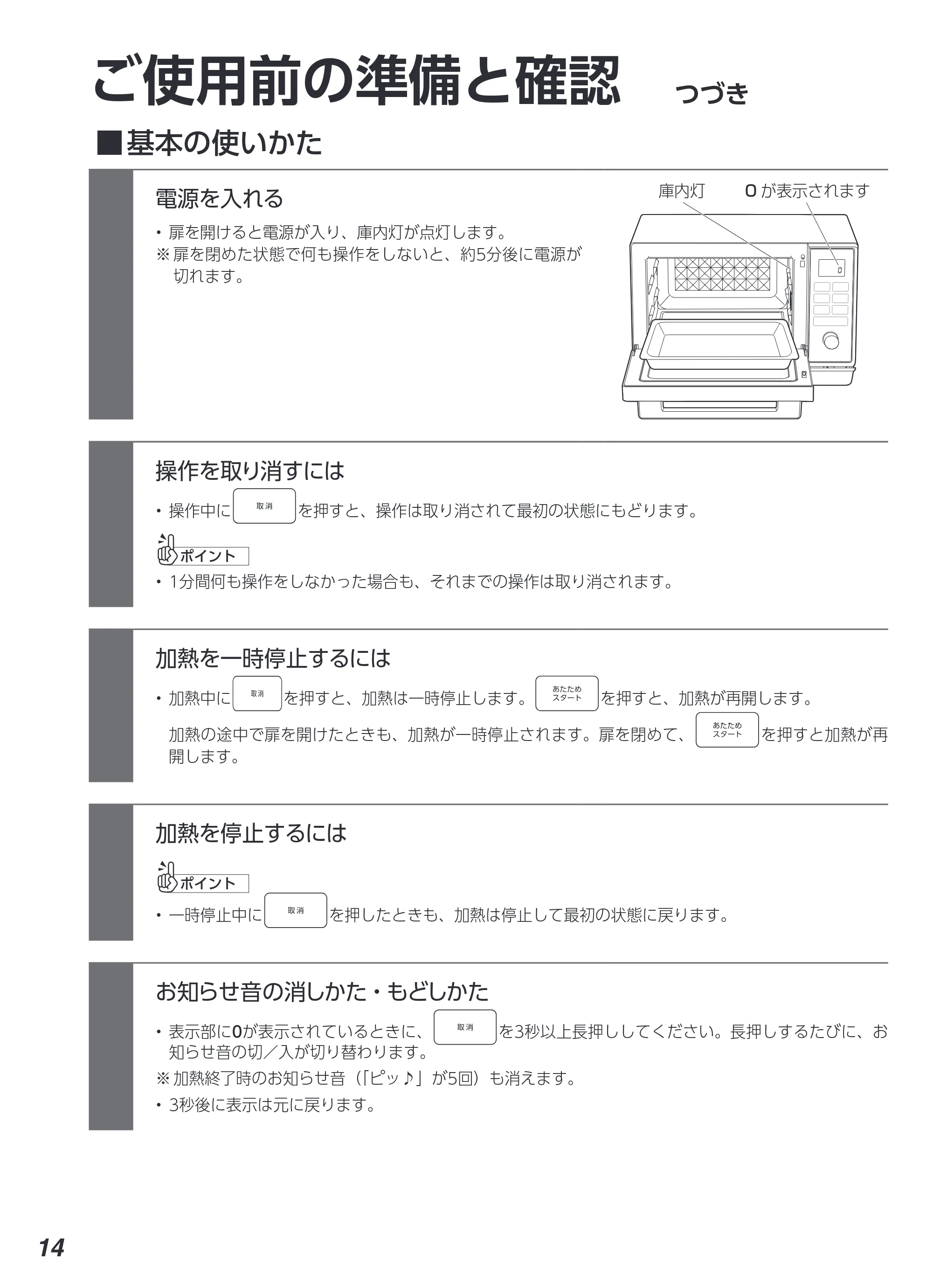 アイリスオーヤマ MO-F2404 取扱説明書 — 原本ページ — 14ページ