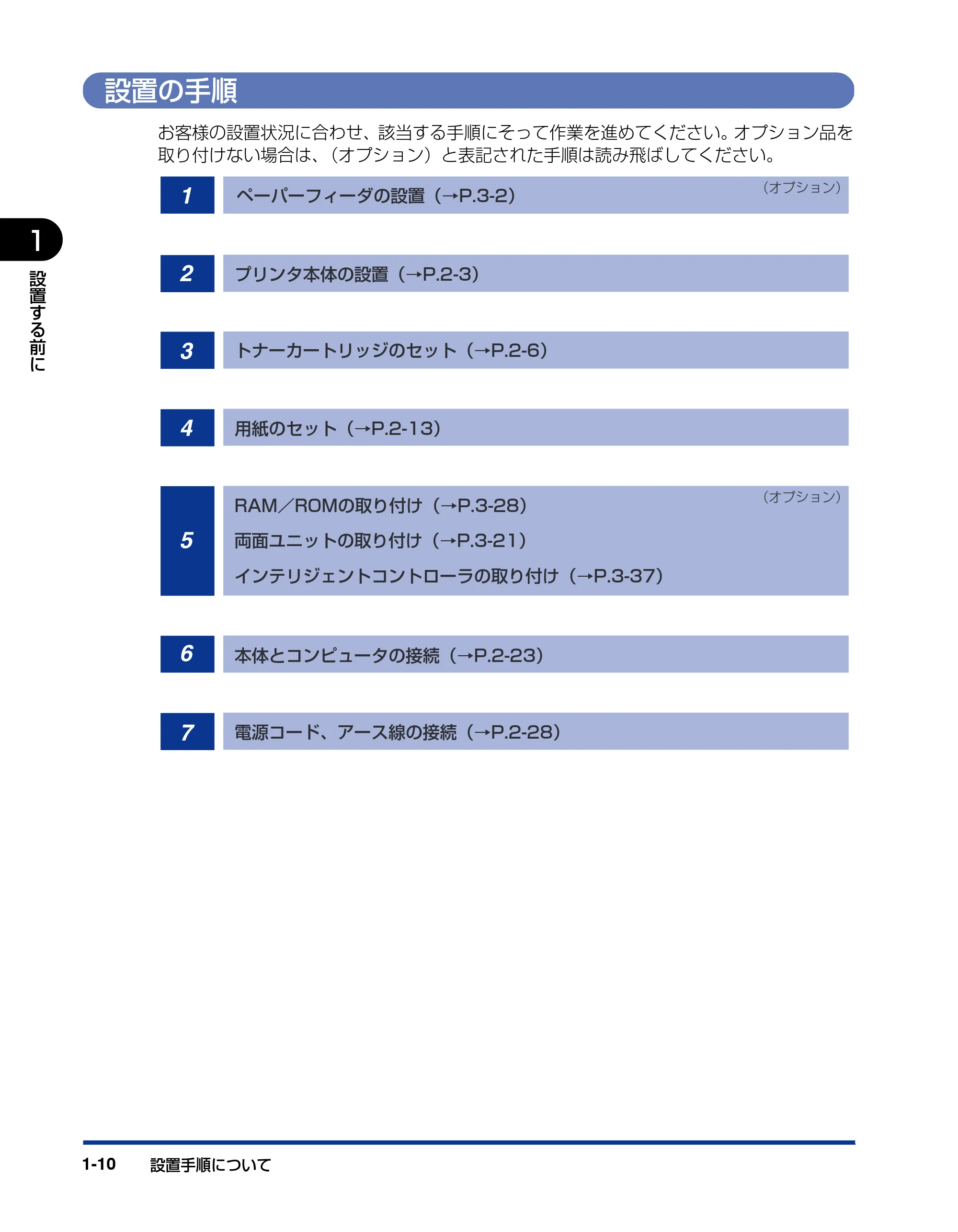 キヤノン LBP3970/3920 設置ガイド 2010年1月20日掲載 （PDF形式／3.67Mバイト） — 設置の手順 — 原本ページ — 26ページ