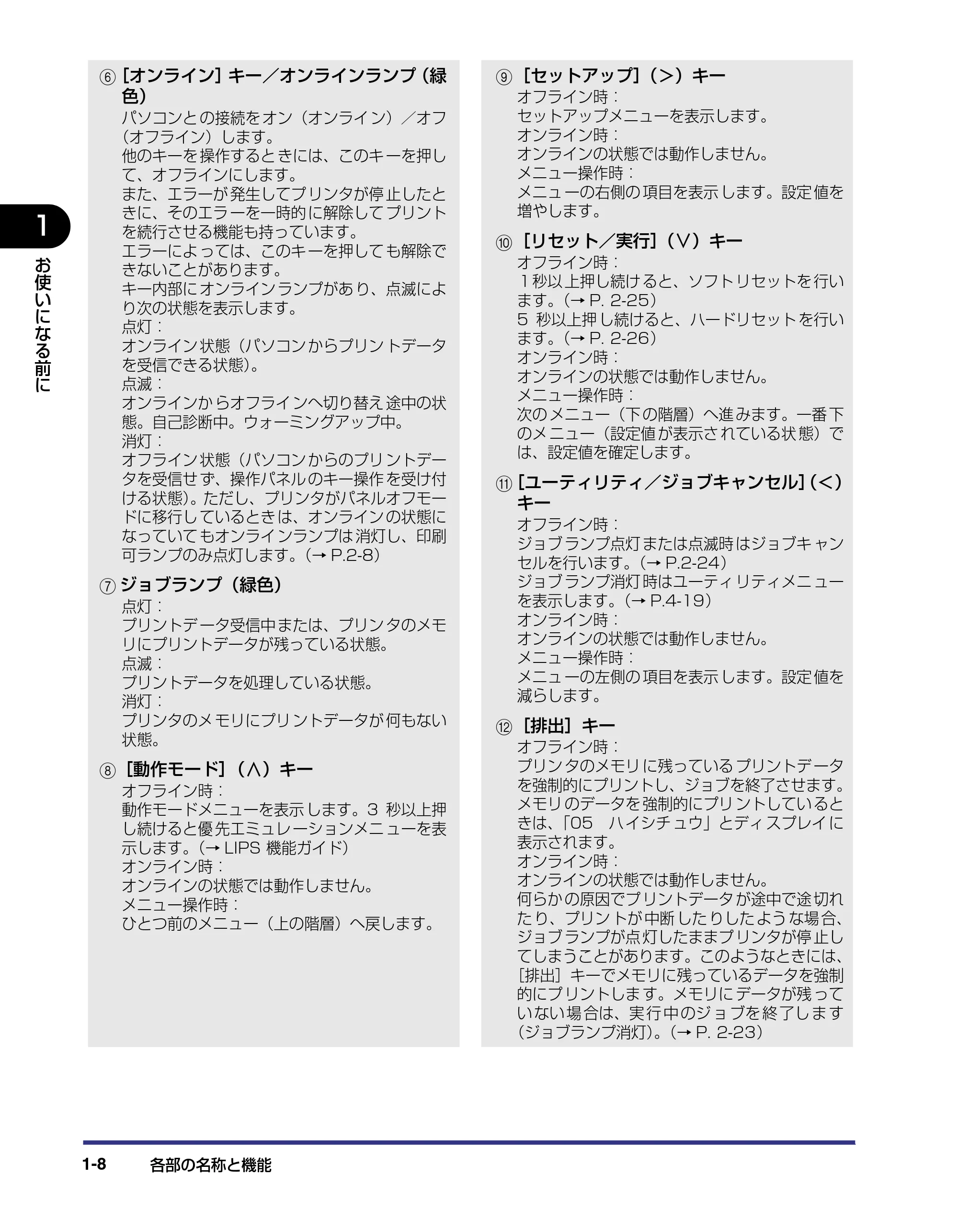 キヤノン LBP-1310 ユーザーズガイド 2006年5月25日更新 （PDF形式／3.71Mバイト） — 原本ページ — 25ページ