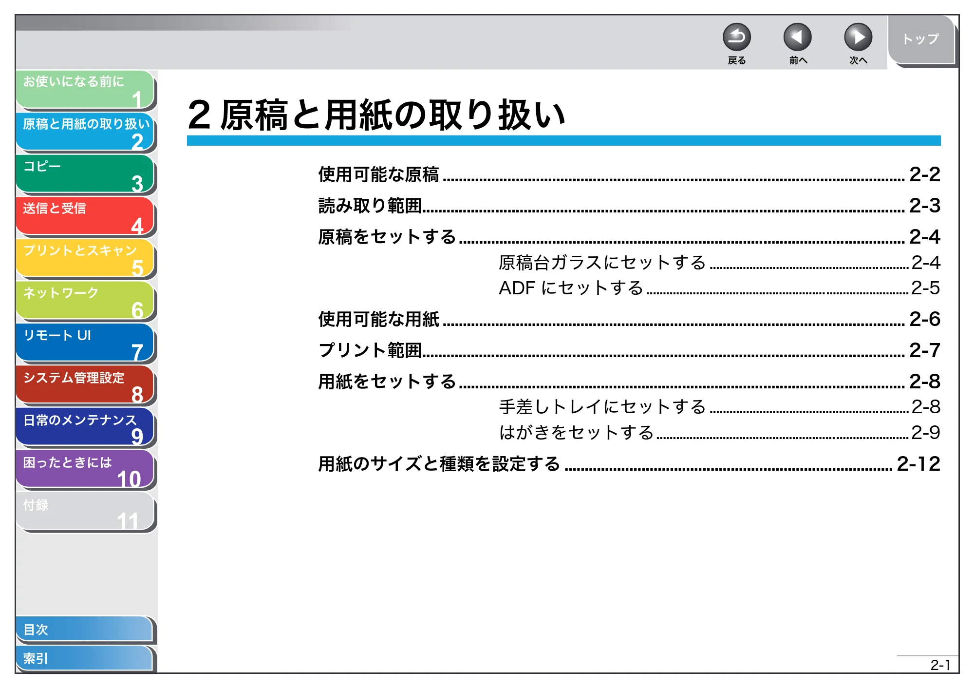 キヤノン MF4680 操作ガイド（総合編） （PDF形式／16.39Mバイト） — 2 原稿と用紙の取り扱い — 原本ページ — 37ページ