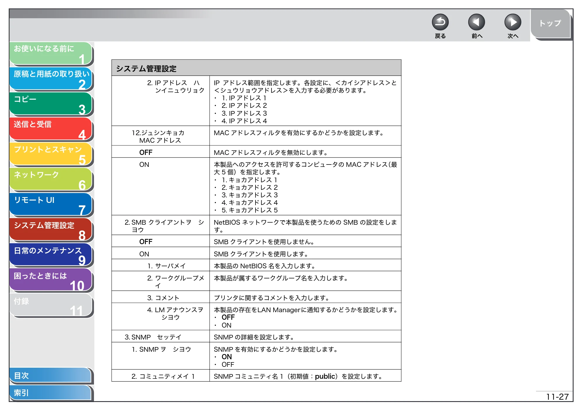 キヤノン MF4680 操作ガイド（総合編） （PDF形式／16.39Mバイト） — 原本ページ — 273ページ