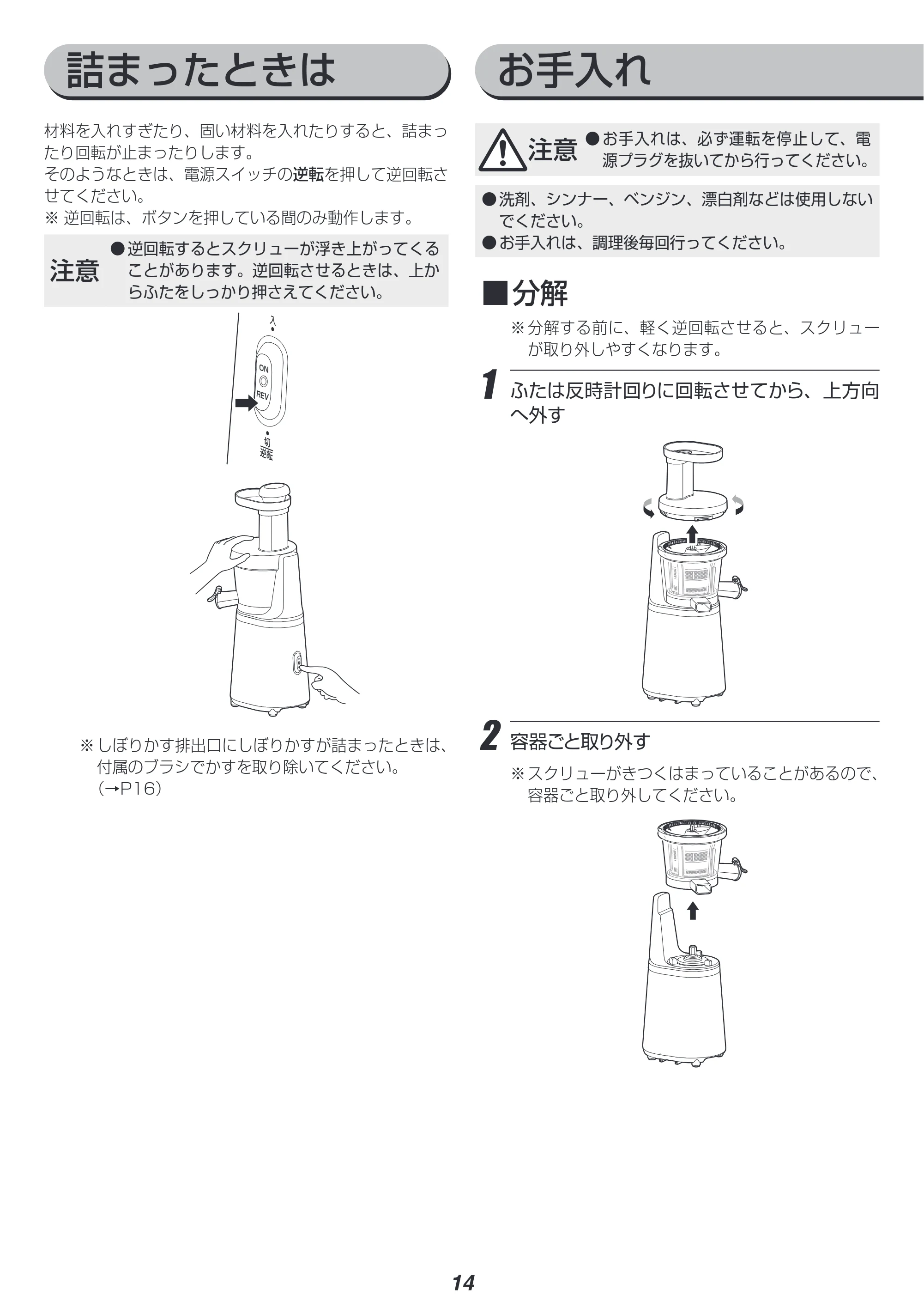 アイリスオーヤマ ISJ-56 取扱説明書 — 原本ページ — 14ページ
