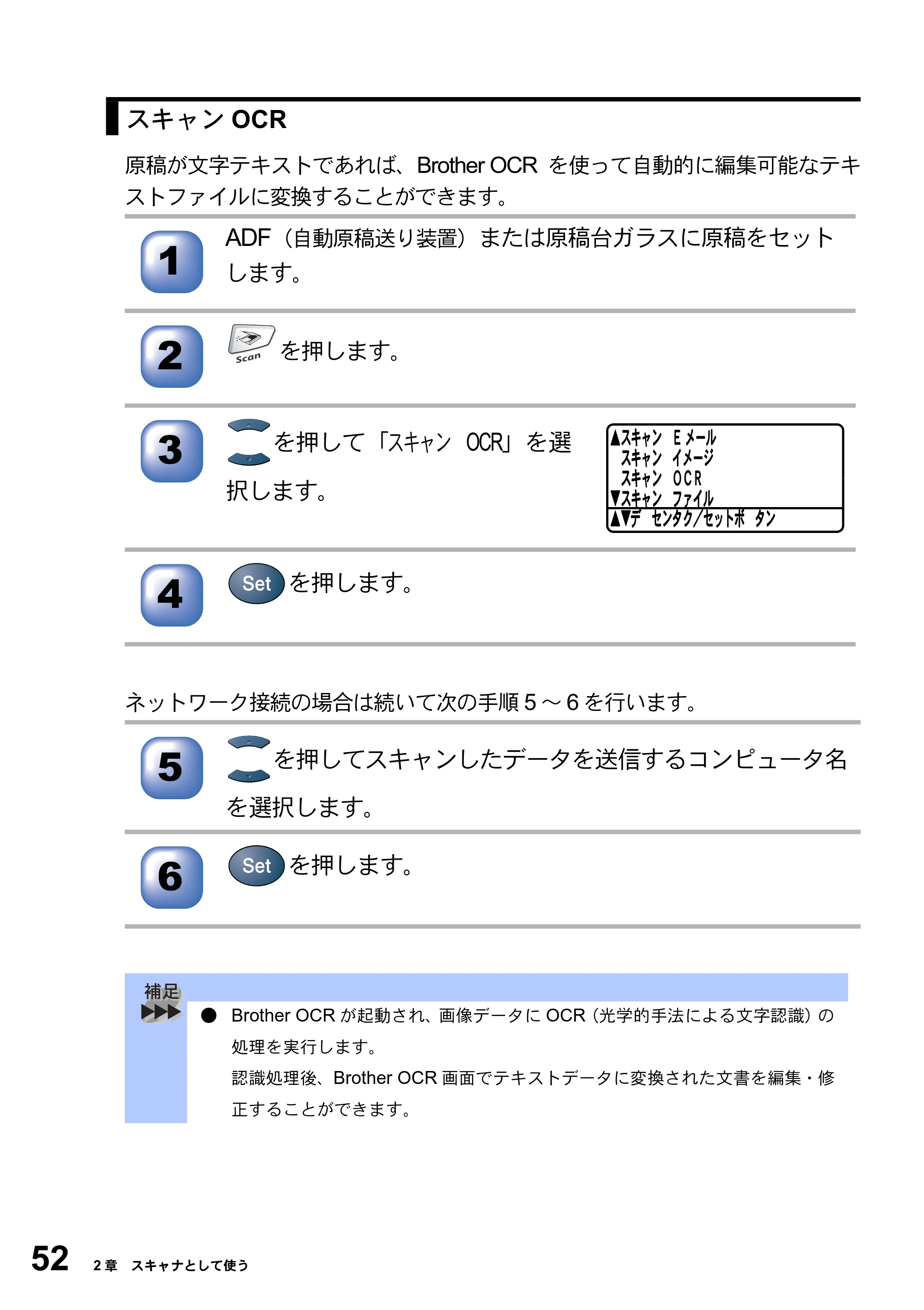 ブラザー MFC-8820JN ユーザーズガイド ～パソコン活用編～ — 原本ページ — 52ページ