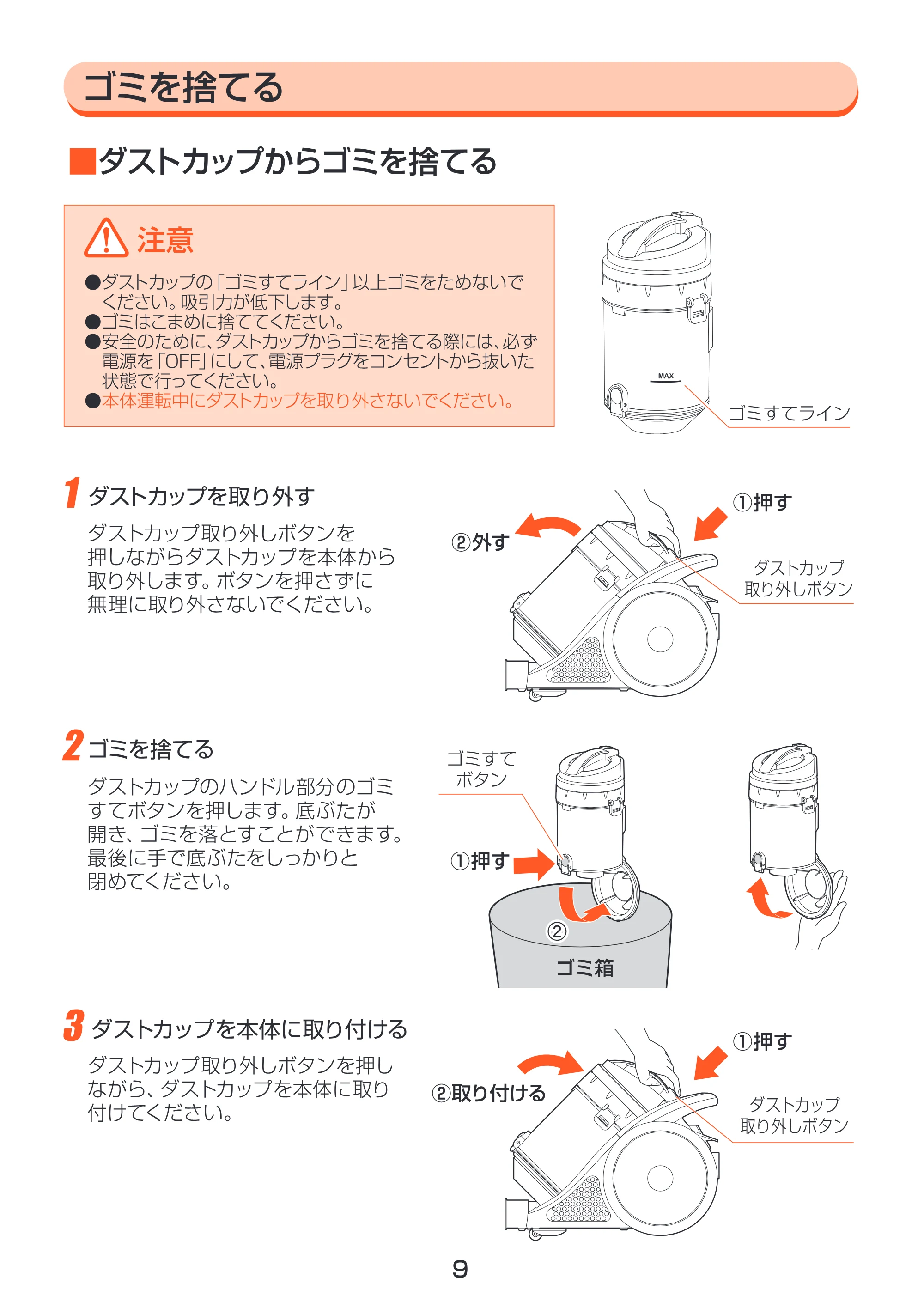 アイリスオーヤマ ECC-100C 取扱説明書 — 原本ページ — 9ページ